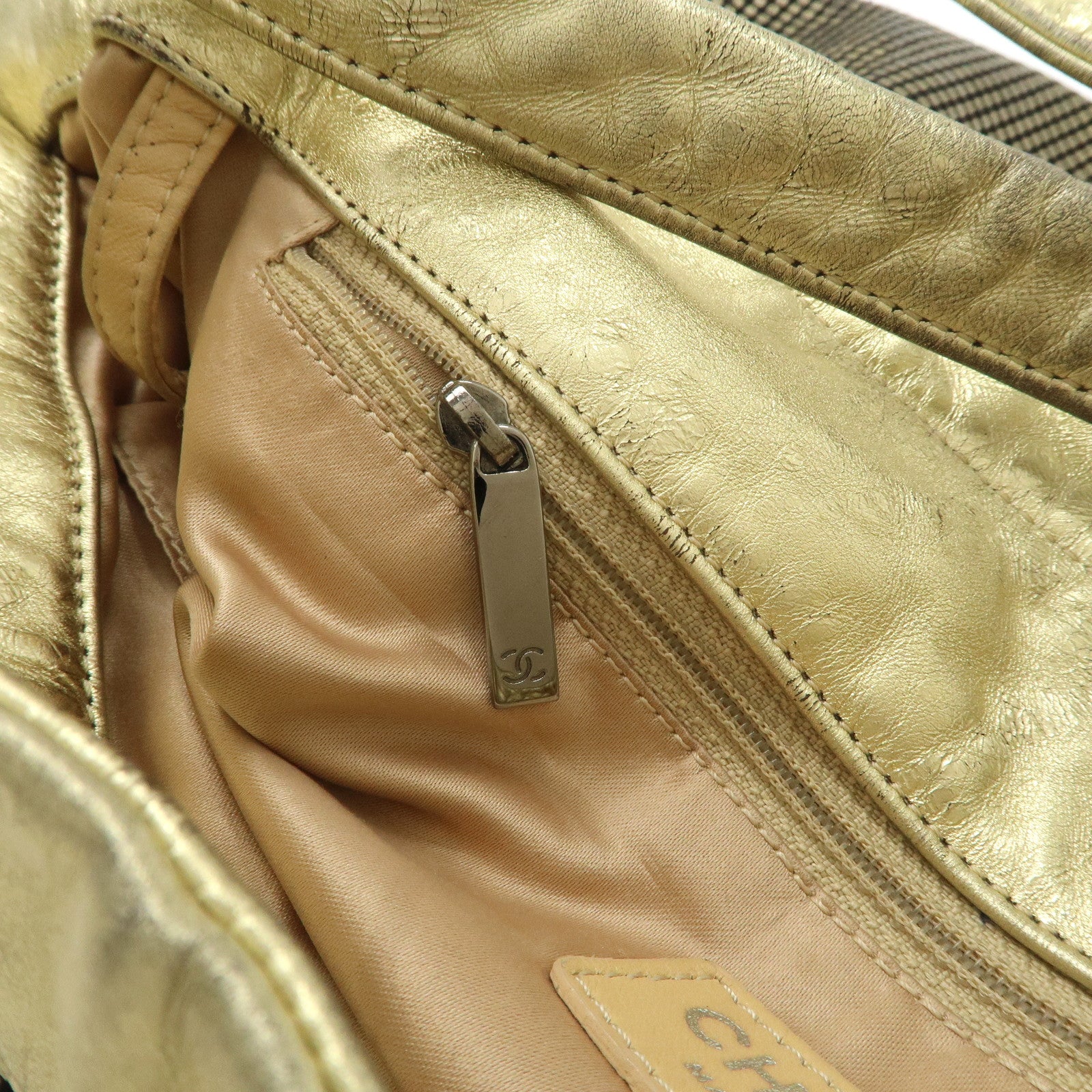 CHANEL COCO Mark Leather Big Gradation Shoulder Bag Used