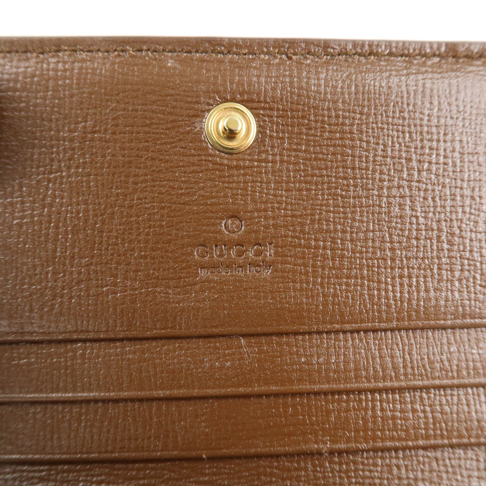 GUCCI GG Supreme Leather Heart Motif Bi-fold Wallet 648848 Used