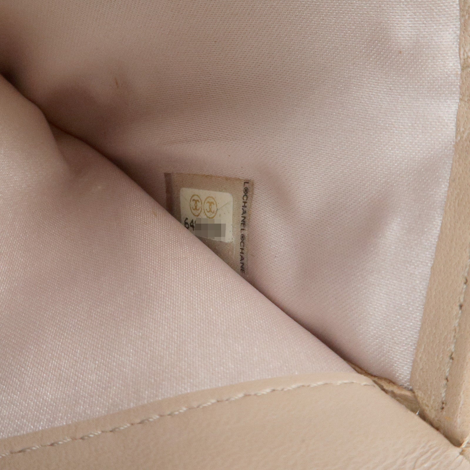 CHANEL New Travel Line Nylon Jacquard Bi-hold Compact Wallet Beige Used