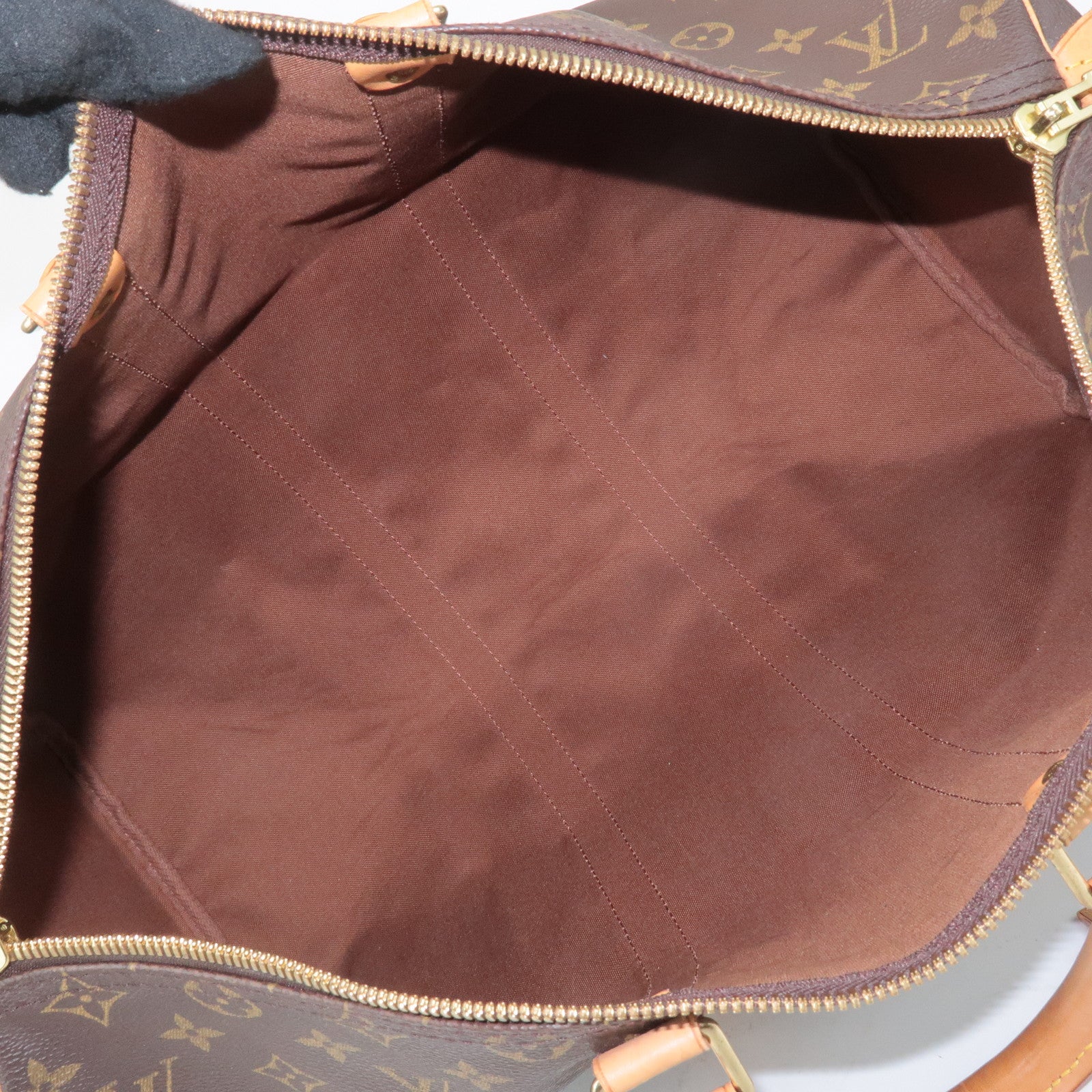 Louis Vuitton Monogram Keep All 45 Boston Bag Brown M41428 Used