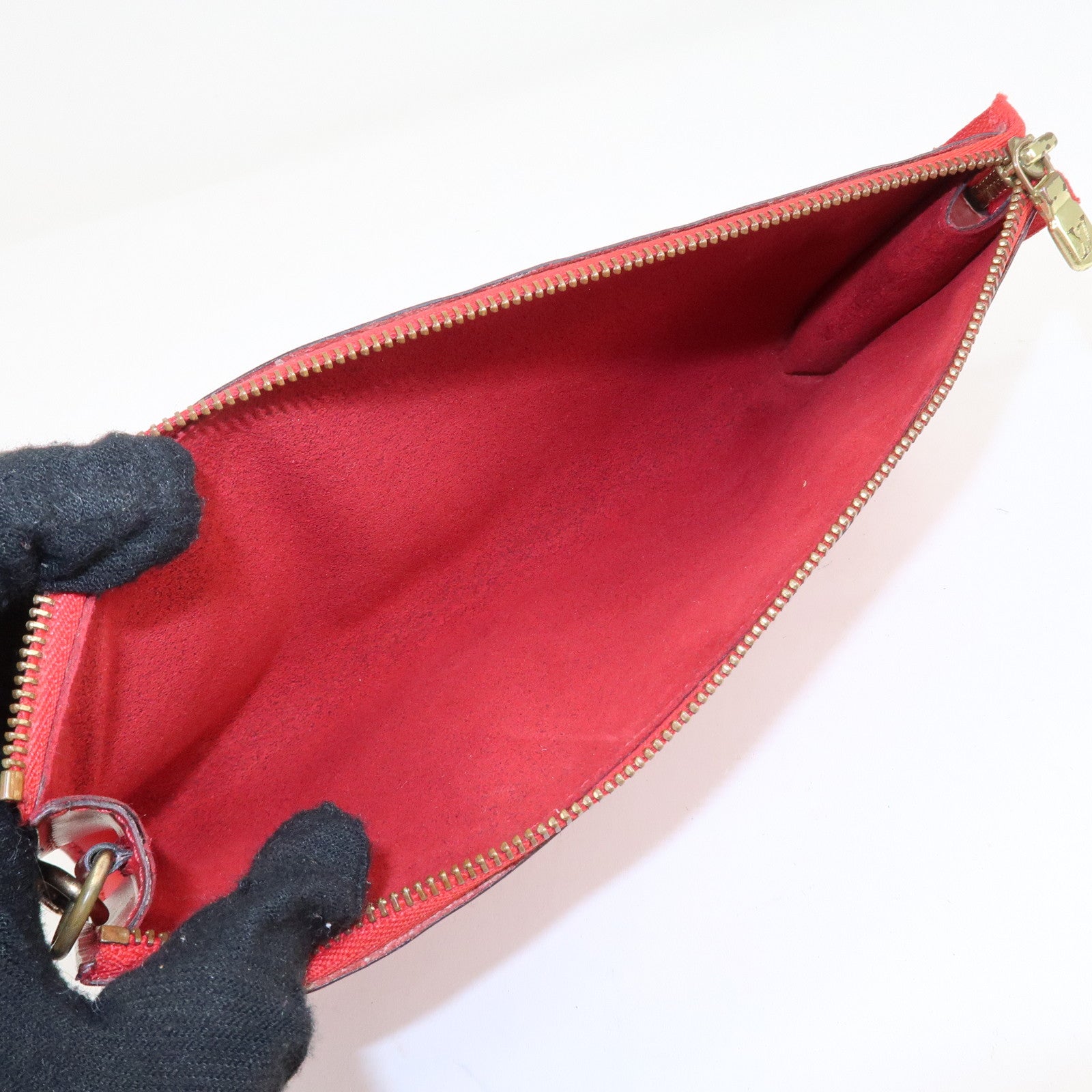 Louis Vuitton Epi Pochette Accessoires Pouch Castilian Red M52947 Used
