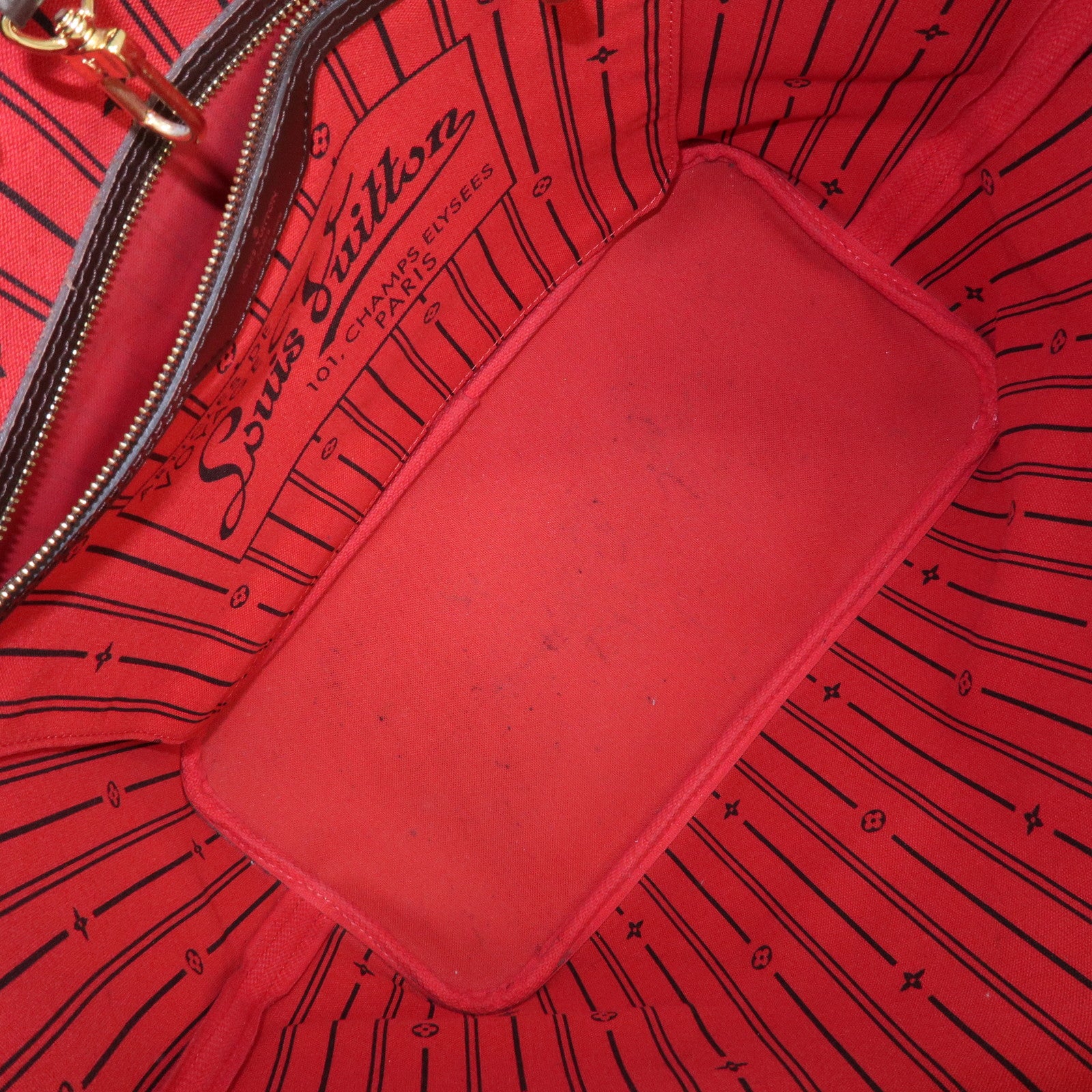 Louis Vuitton Damier Neverfull MM Tote Bag Hand Bag N51105 Used