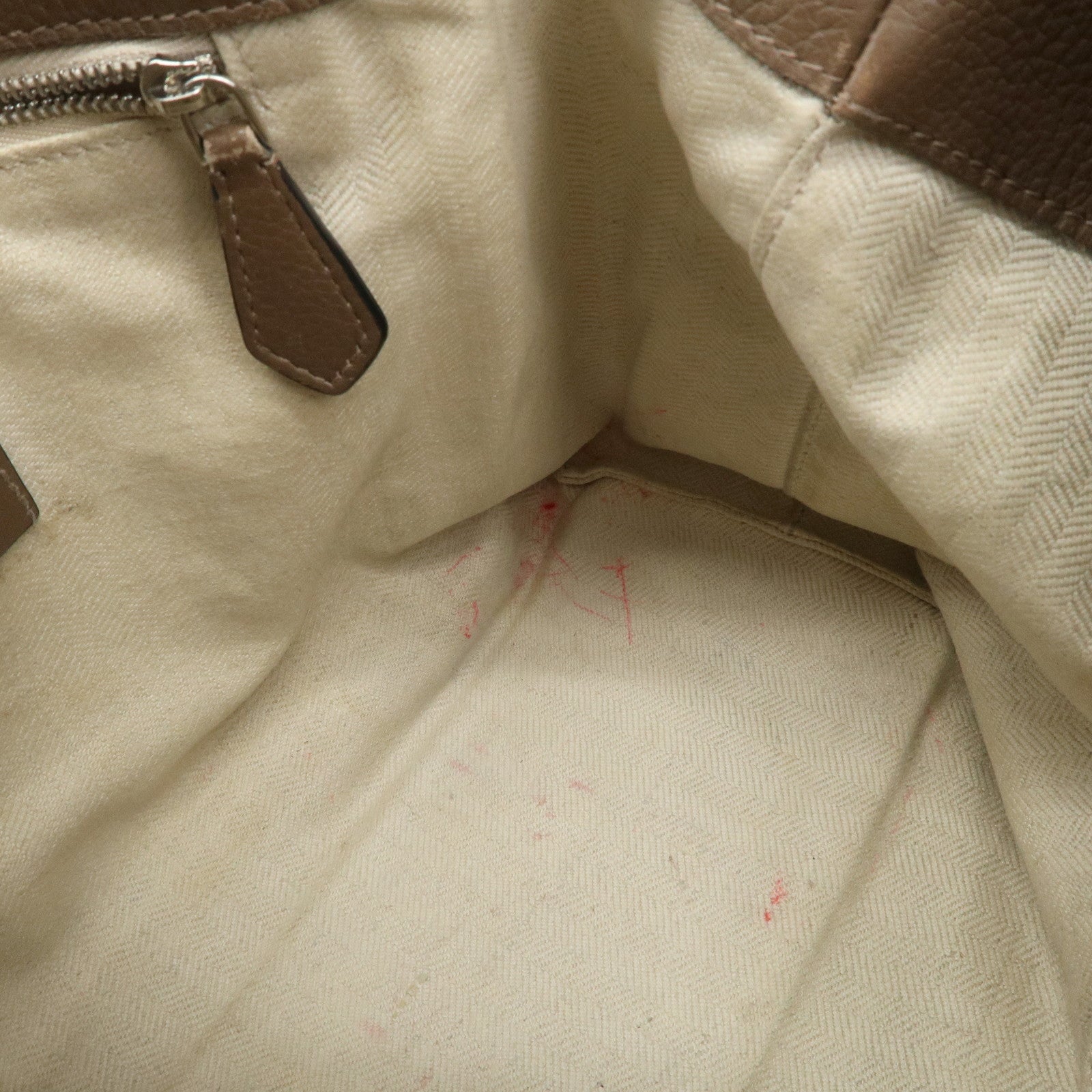 LOEWE Anagram Leather Dunas Shoulder Bag Brown Used