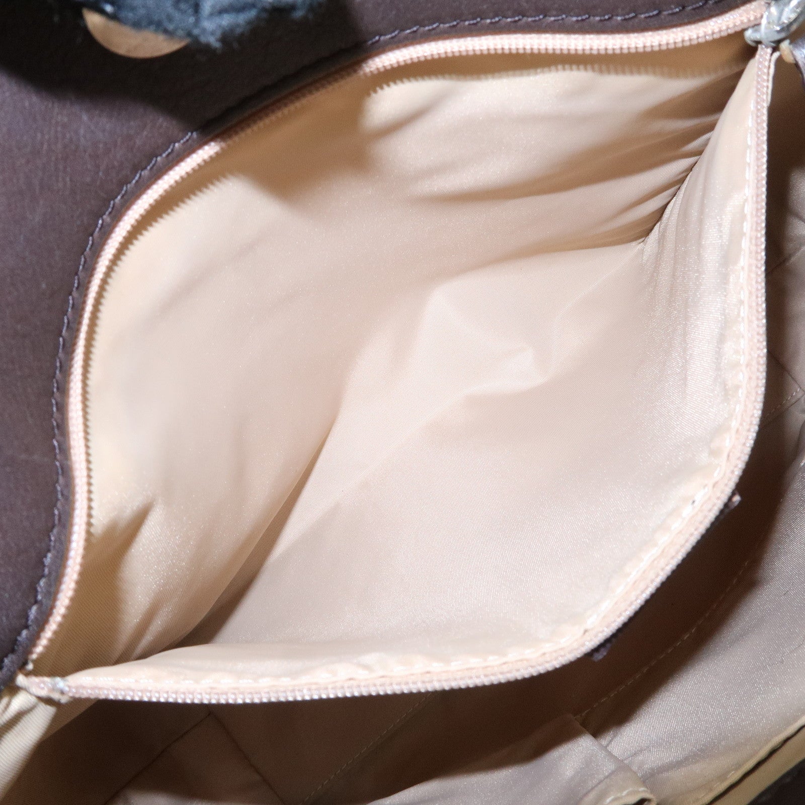 Christian Dior Trotter Canvas Leather Tote Bag Beige Brown Used