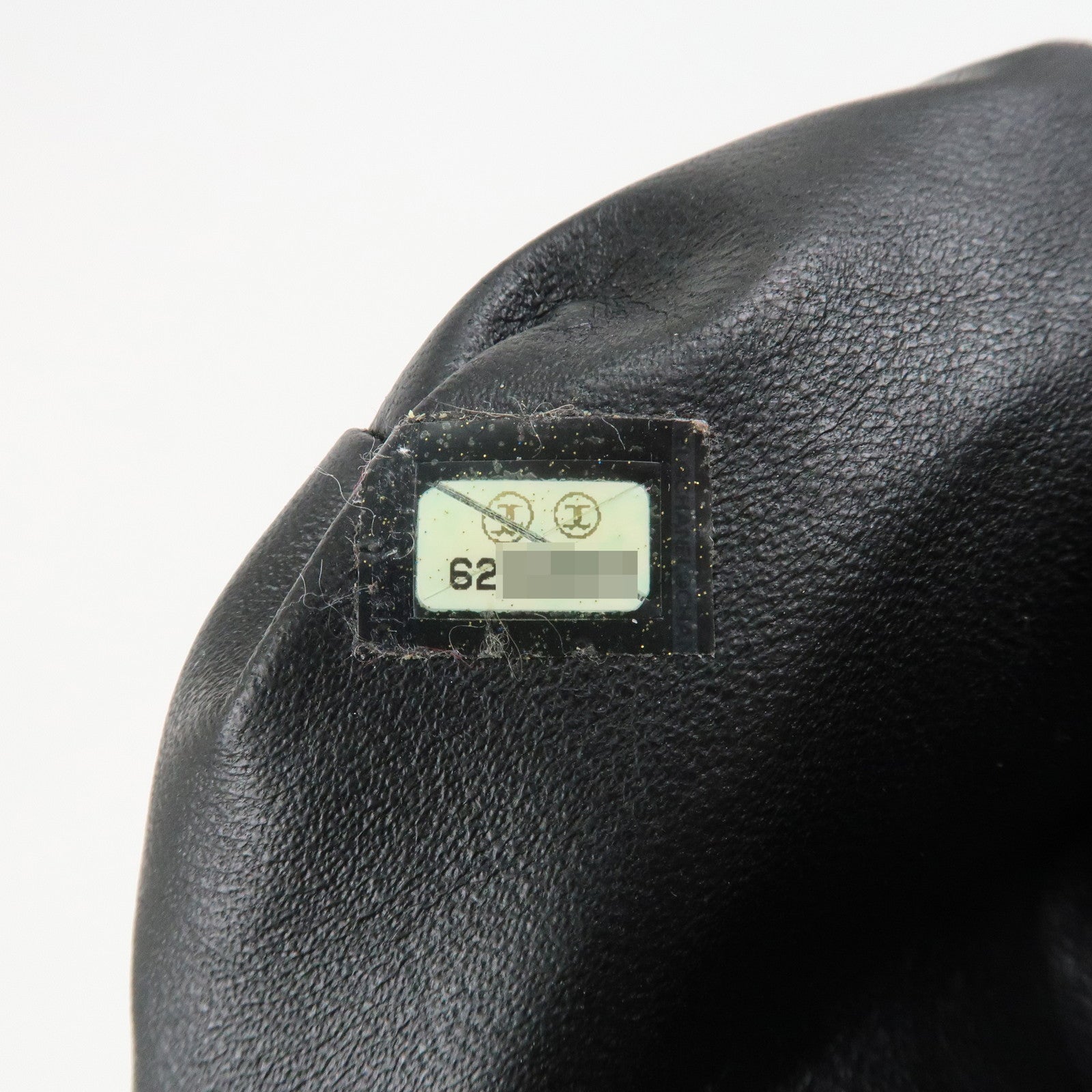 CHANEL Caviar Skin Chain Tote Bag Black Silver Hardware Used