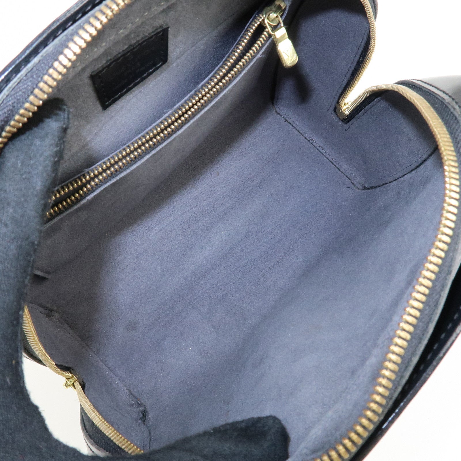 Louis Vuitton Epi Pont Neuf Hand Bag Gold HDW Noir Black M52052 Used