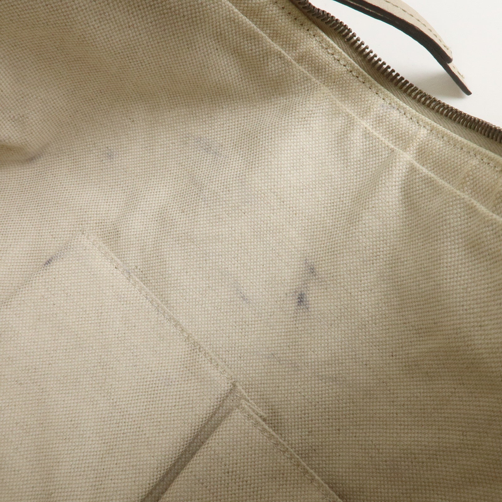 GUCCI Miss GG Leather Shoulder Bag Hand Bag Ivory 326514 Used