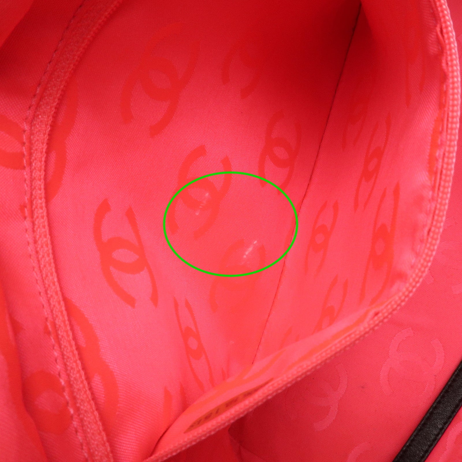 CHANEL Cambon Line Lamb Skin COCO Mark Large Tote Bag A25169 Used