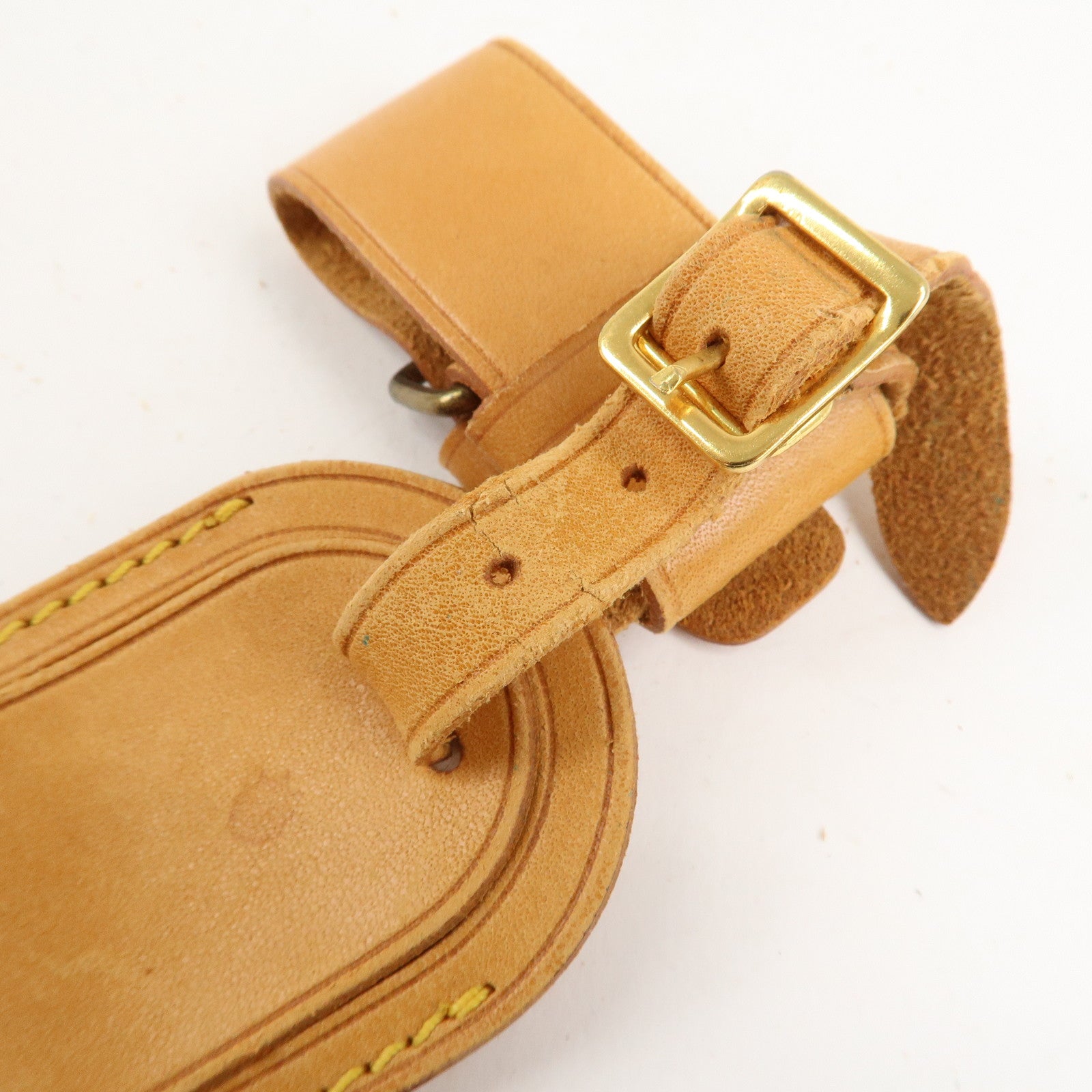 Louis Vuitton Set of 10 Leather Name Tag & Poignet Natural Used