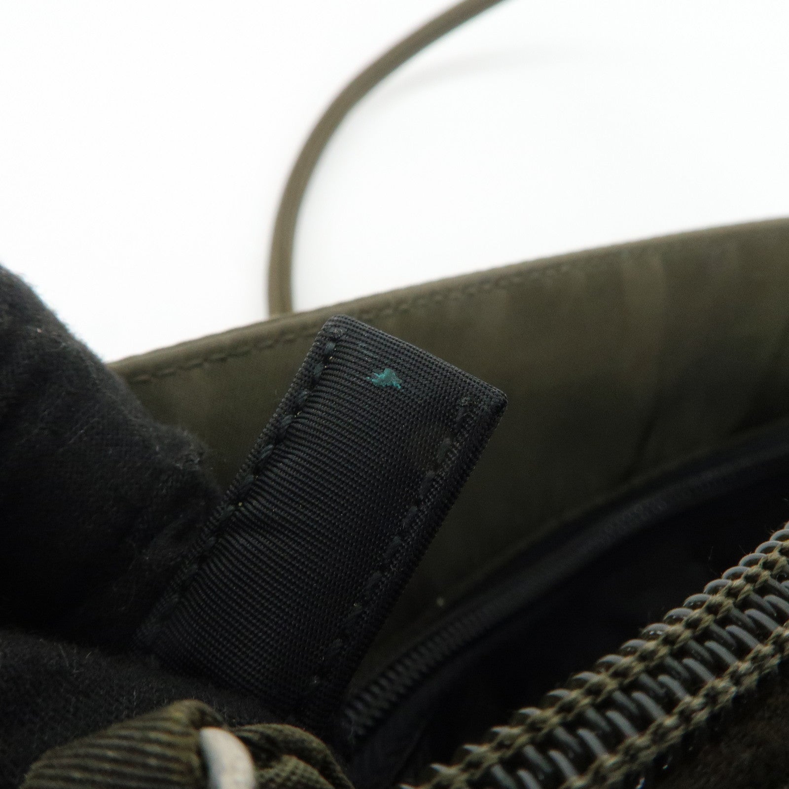 PRADA Nylon Tote Bag Shoulder Bag Khaki K3093 Used