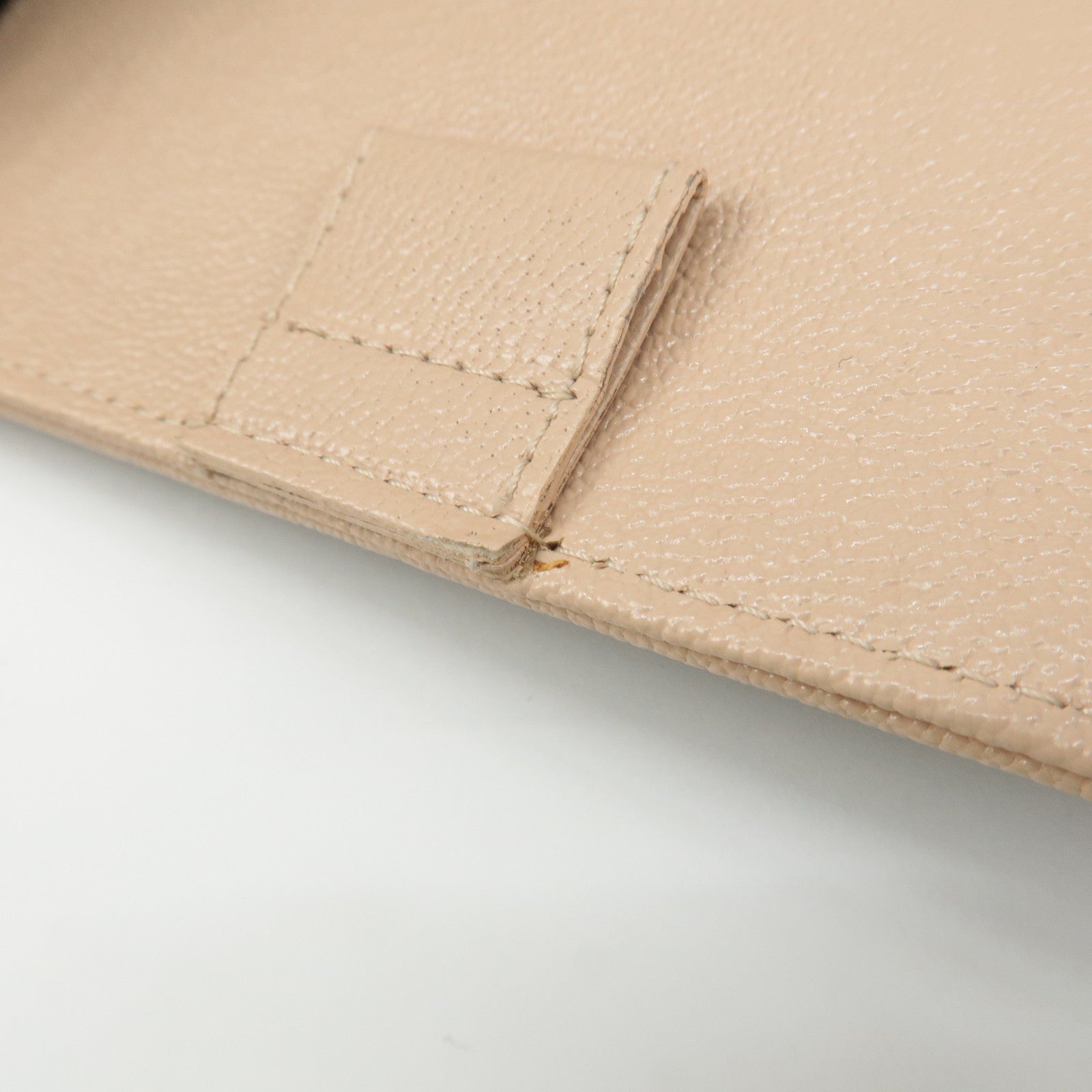 CHANEL COCO Mark Bicolore Leather Agenda Cover Black Pink Used