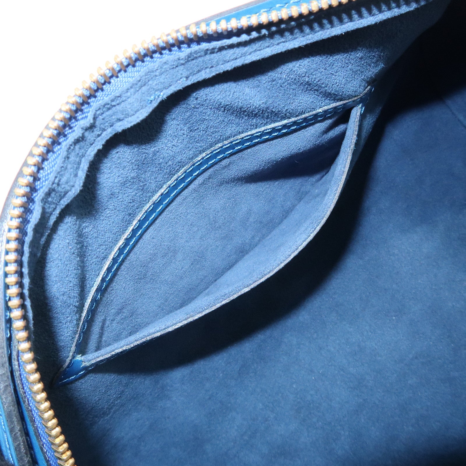 Louis Vuitton Epi Soufflot Shoulder Bag Hand Bag Blue M52222 Used