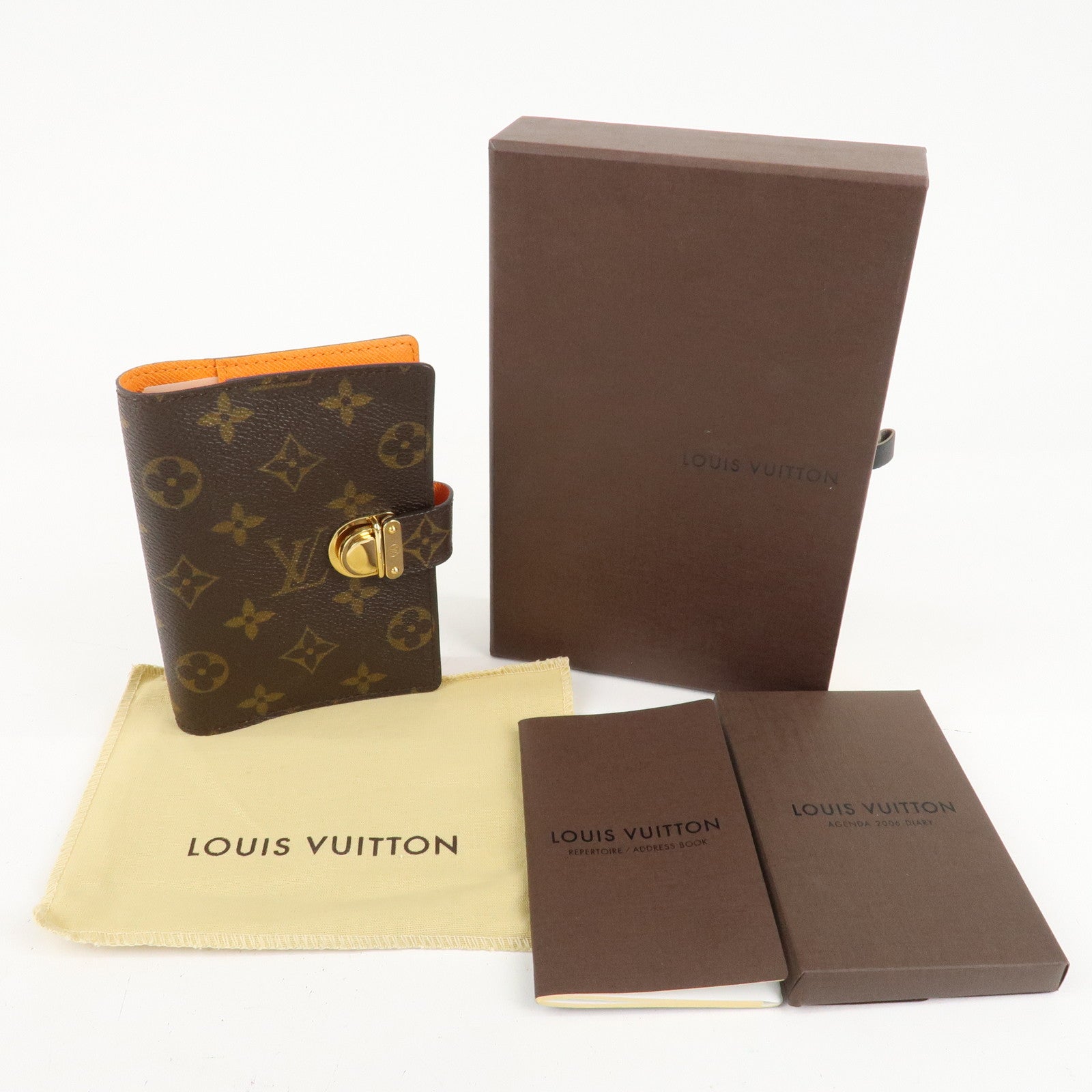 Louis Vuitton Monogram Agenda Koala Planner Cover R21015 Used
