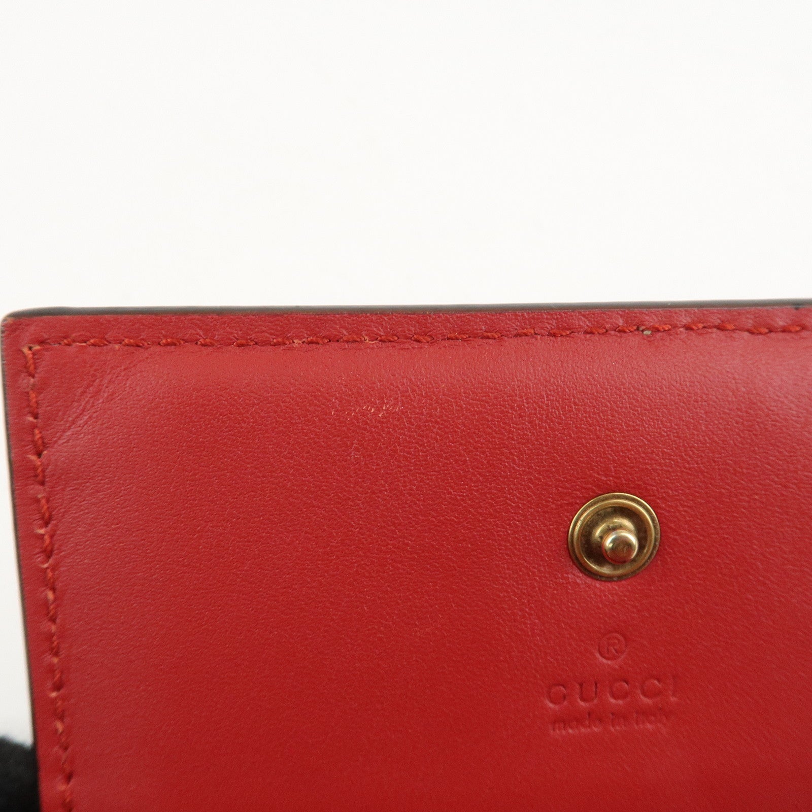 GUCCI Interlocking GG Supreme Plastic Card Case Coin Case Cherry Used