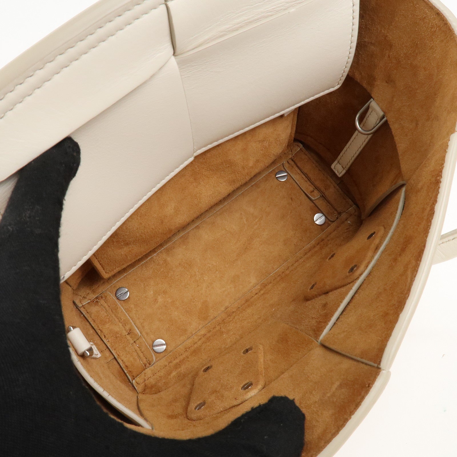 BOTTEGA VENETA Intrecciato Leather Mini The Arco 2Way Bag 600606 Used