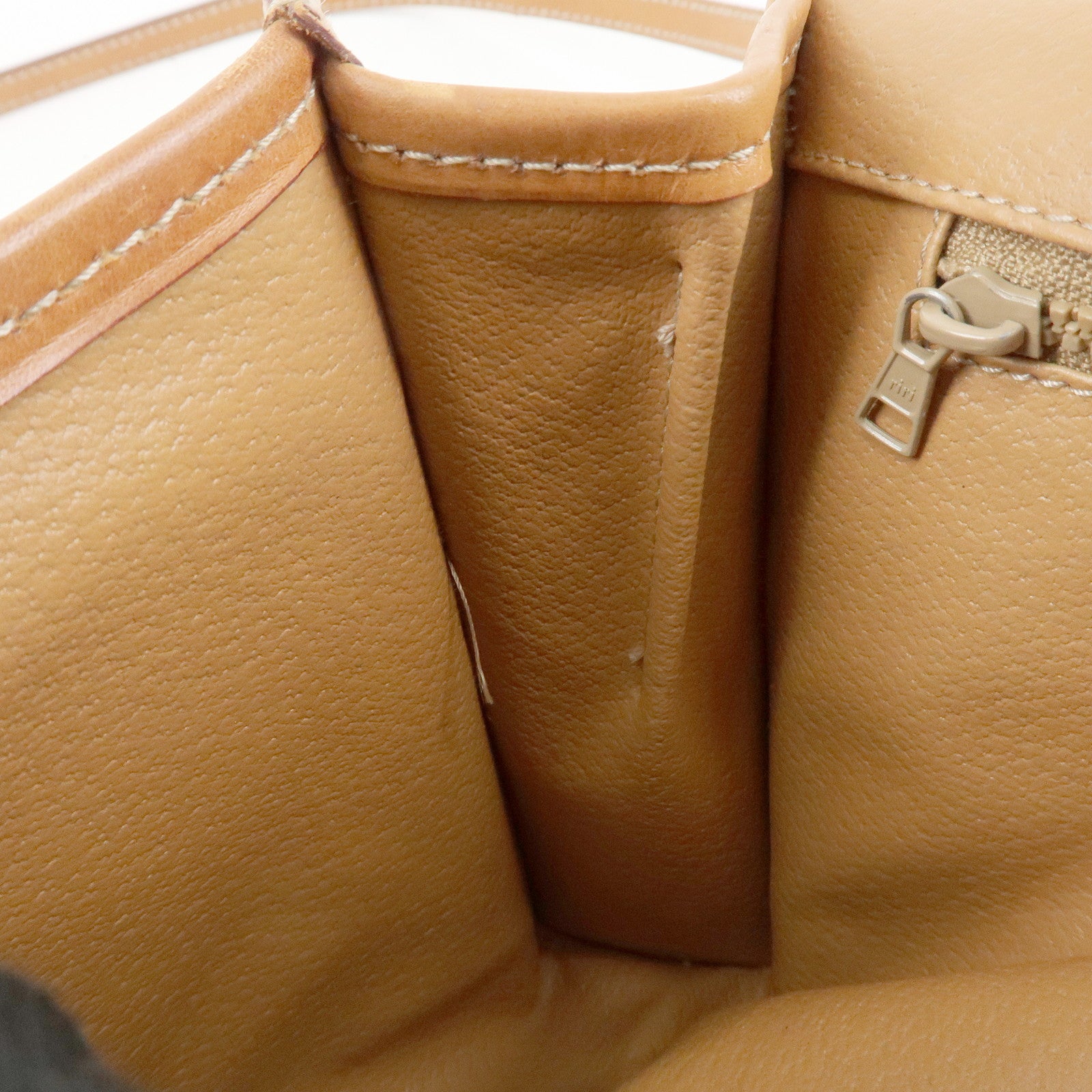 CELINE Macadam PVC Leather Shoulder Bag Hand Bag Brown Used