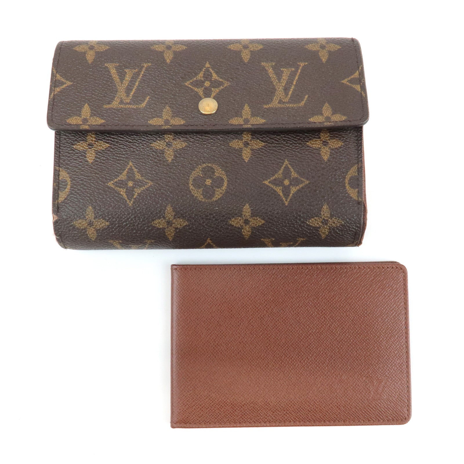 Louis Vuitton Monogram Porte Tresor Etui Papiers Wallet M61202 Used