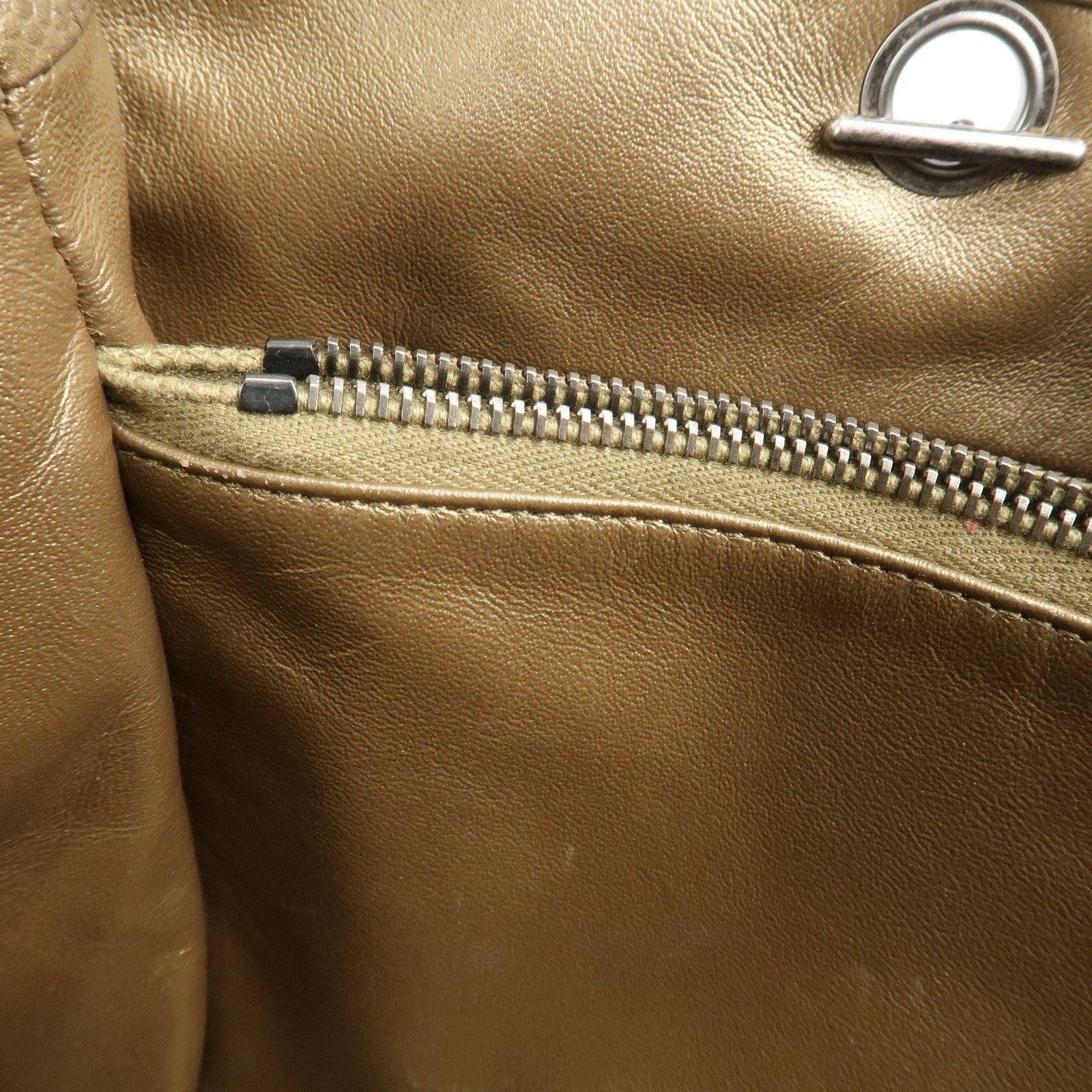 CHANEL Matelasse Caviar Skin COCO Mark Chain Tote Bag A90451 Used