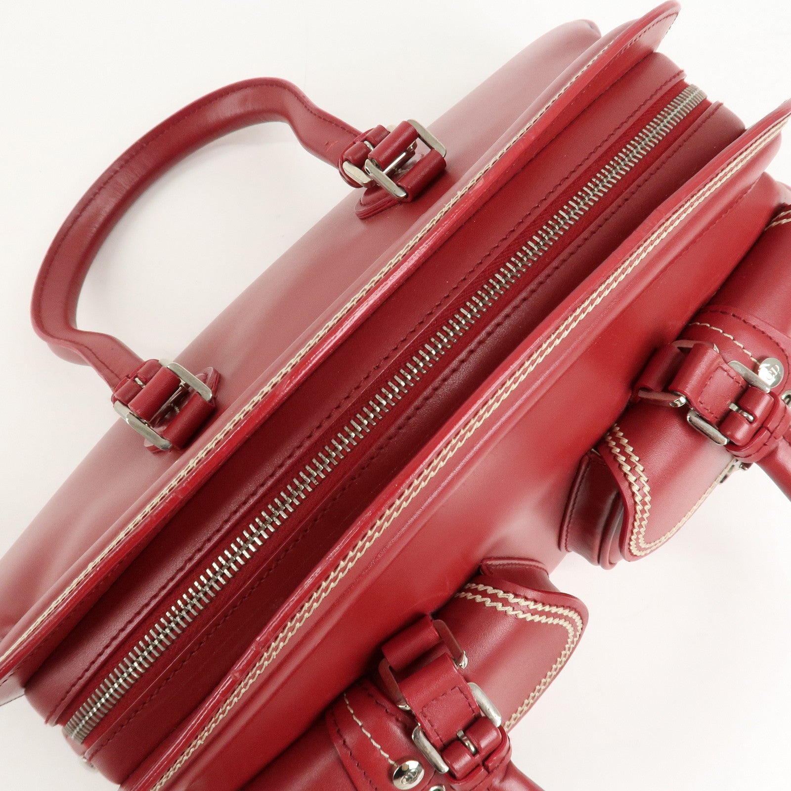 Christian Dior Detective Bag Satchel Bag Hand Bag Red Used