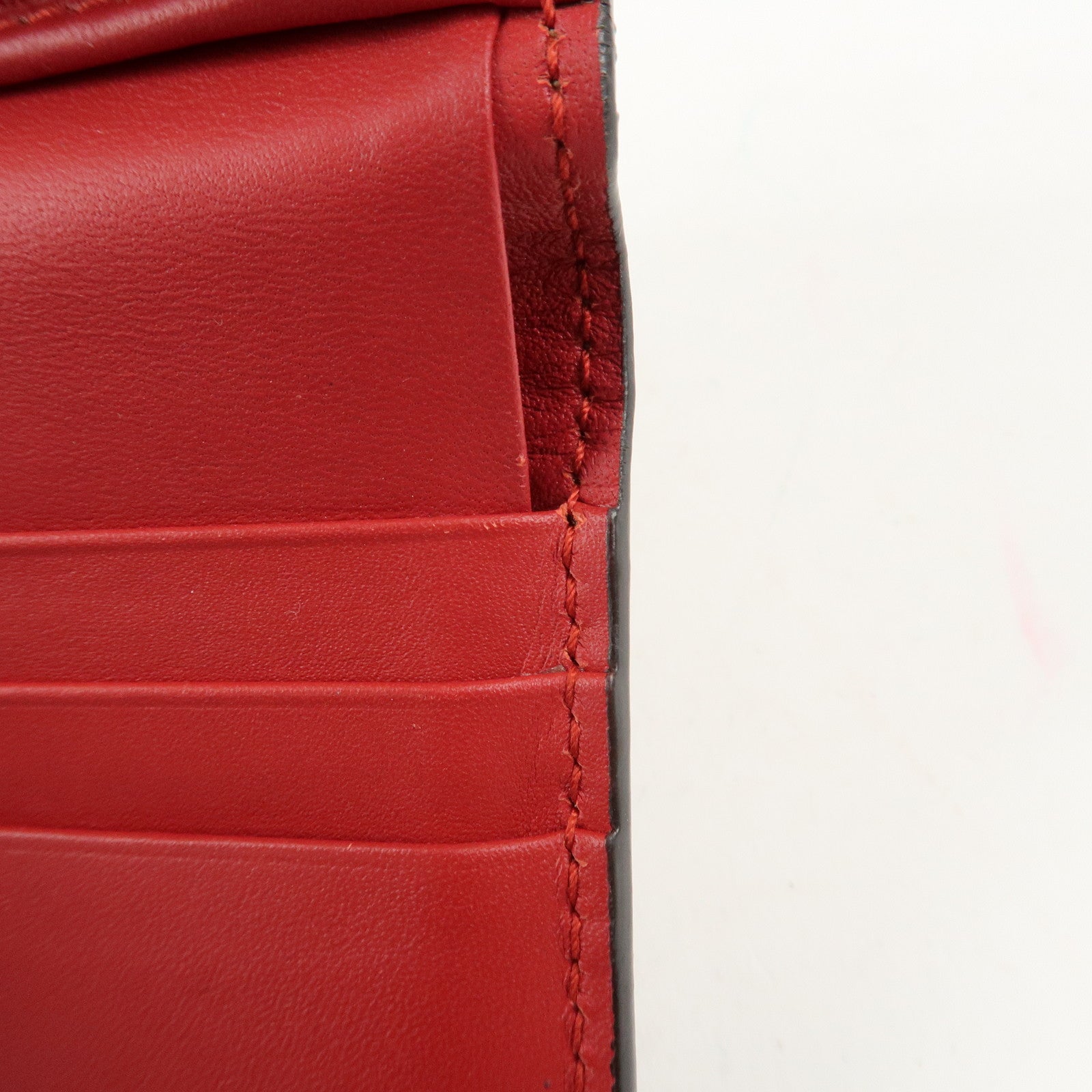 GUCCI Interlocking G GG Supreme Cherry Compact Wallet 476050 Used