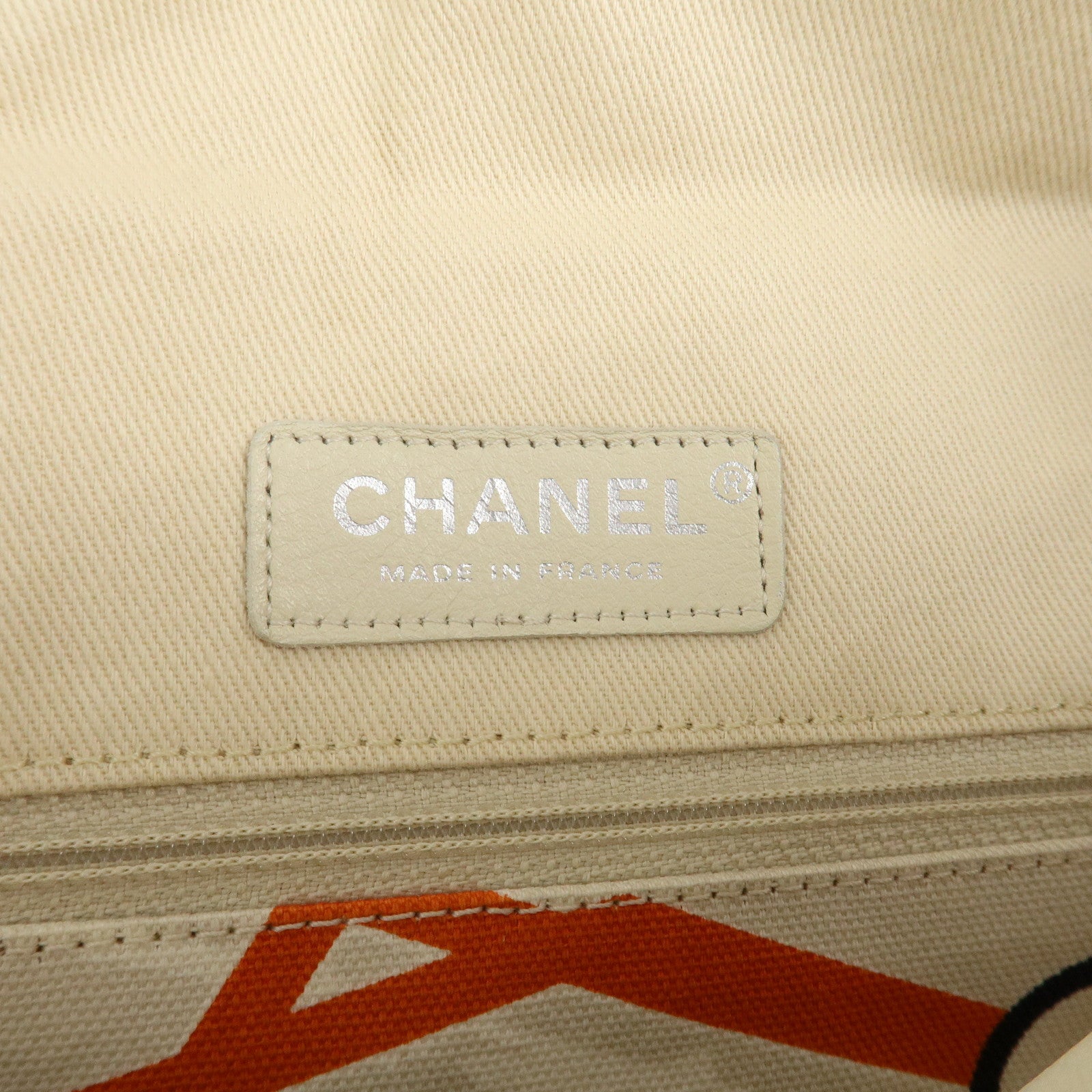CHANEL Cruise Line Canvas Spangle Paris Map Tote Bag A30833 Used