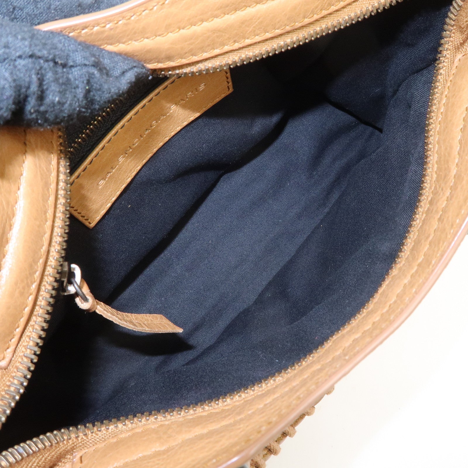 BALENCIAGA Mini City Leather Classic 2Way Bag Brown 300295 Used