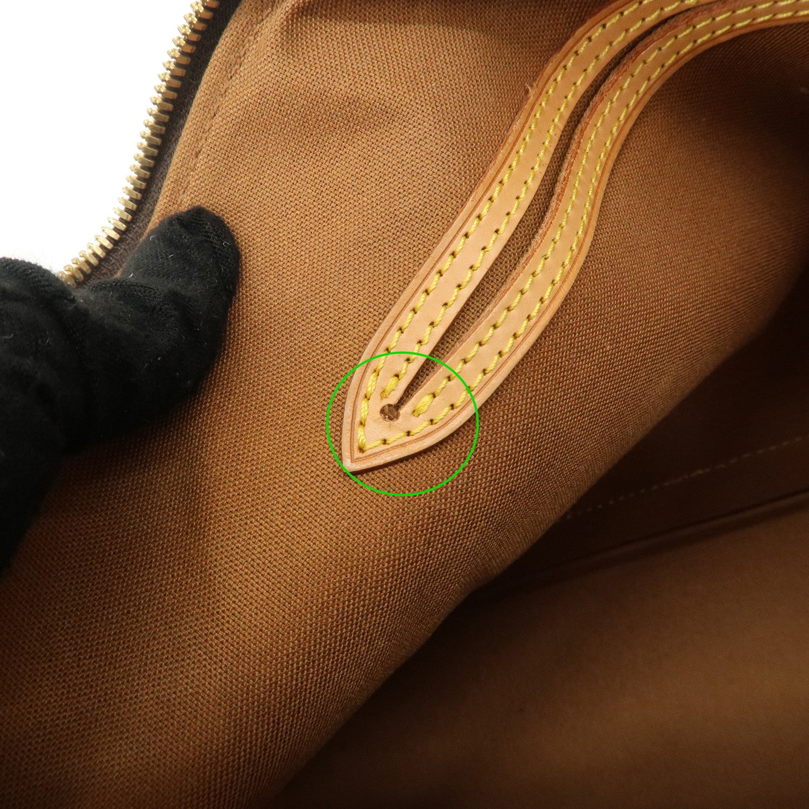 Louis Vuitton Monogram Alma Hand Bag Brown M51130 Used