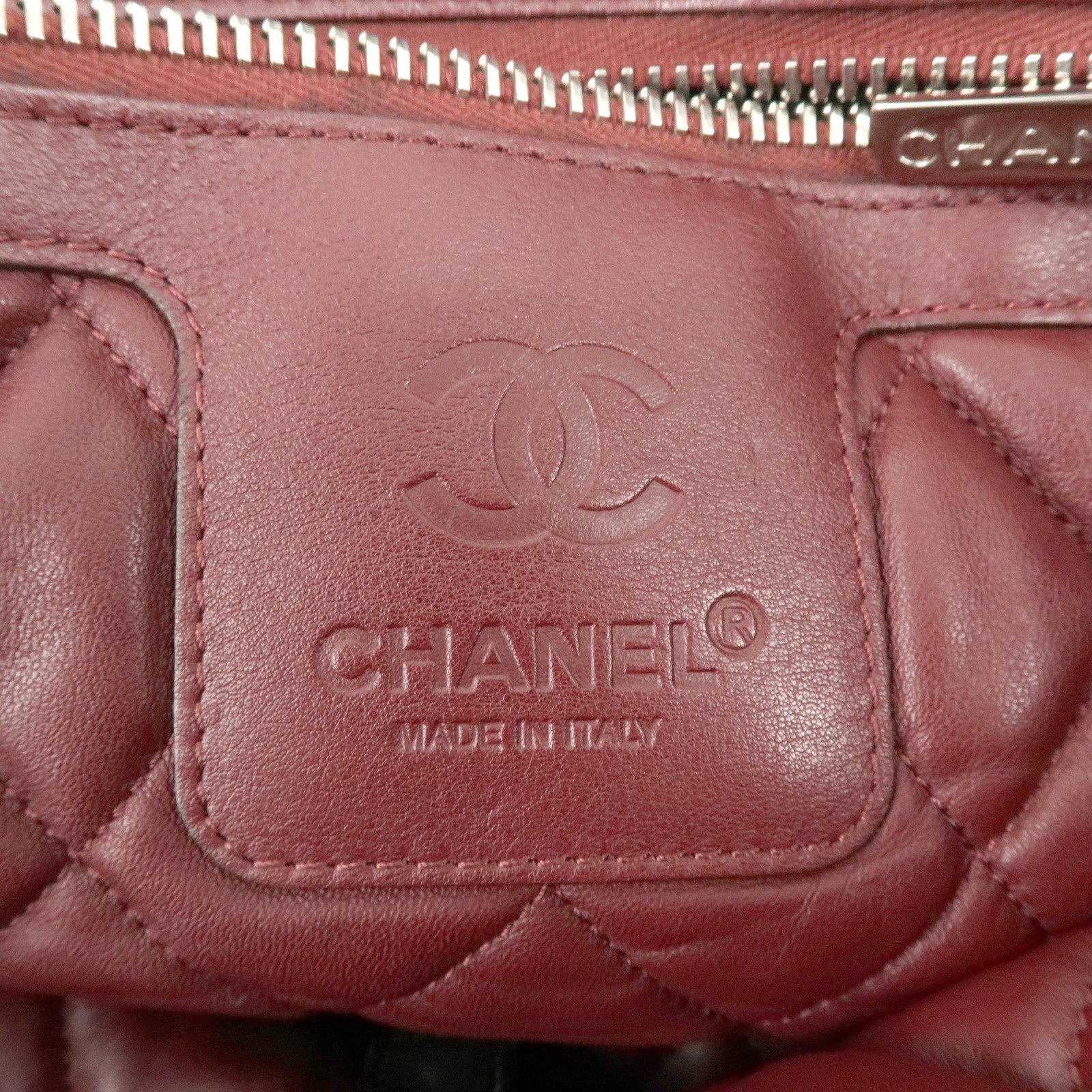 CHANEL COCO Cocoon Lamb Skin Tote Bag Shoulder Bag MM Black A47107 Used