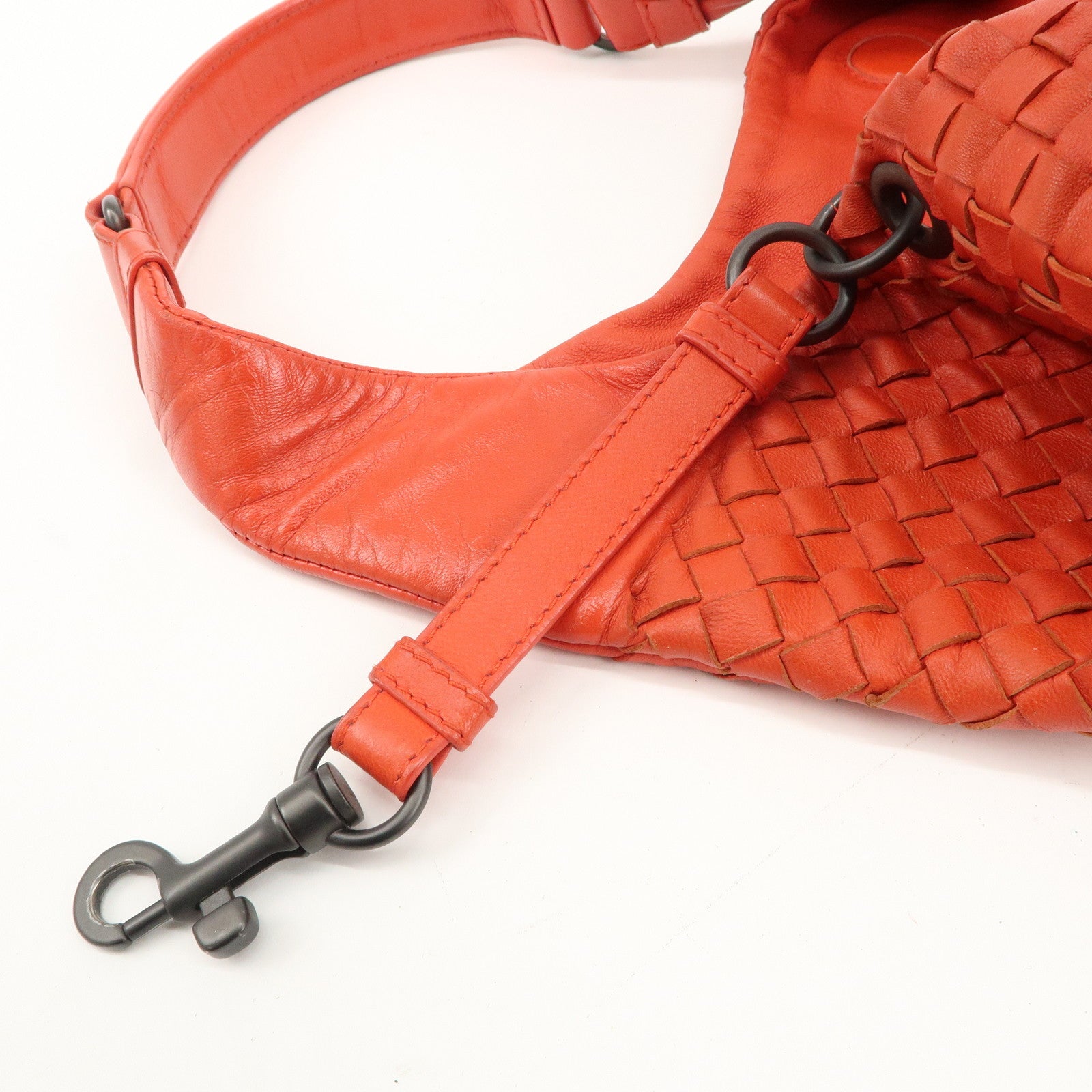 BOTTEGA VENETA Intrecciato Leather Campana Shoulder Bag Used