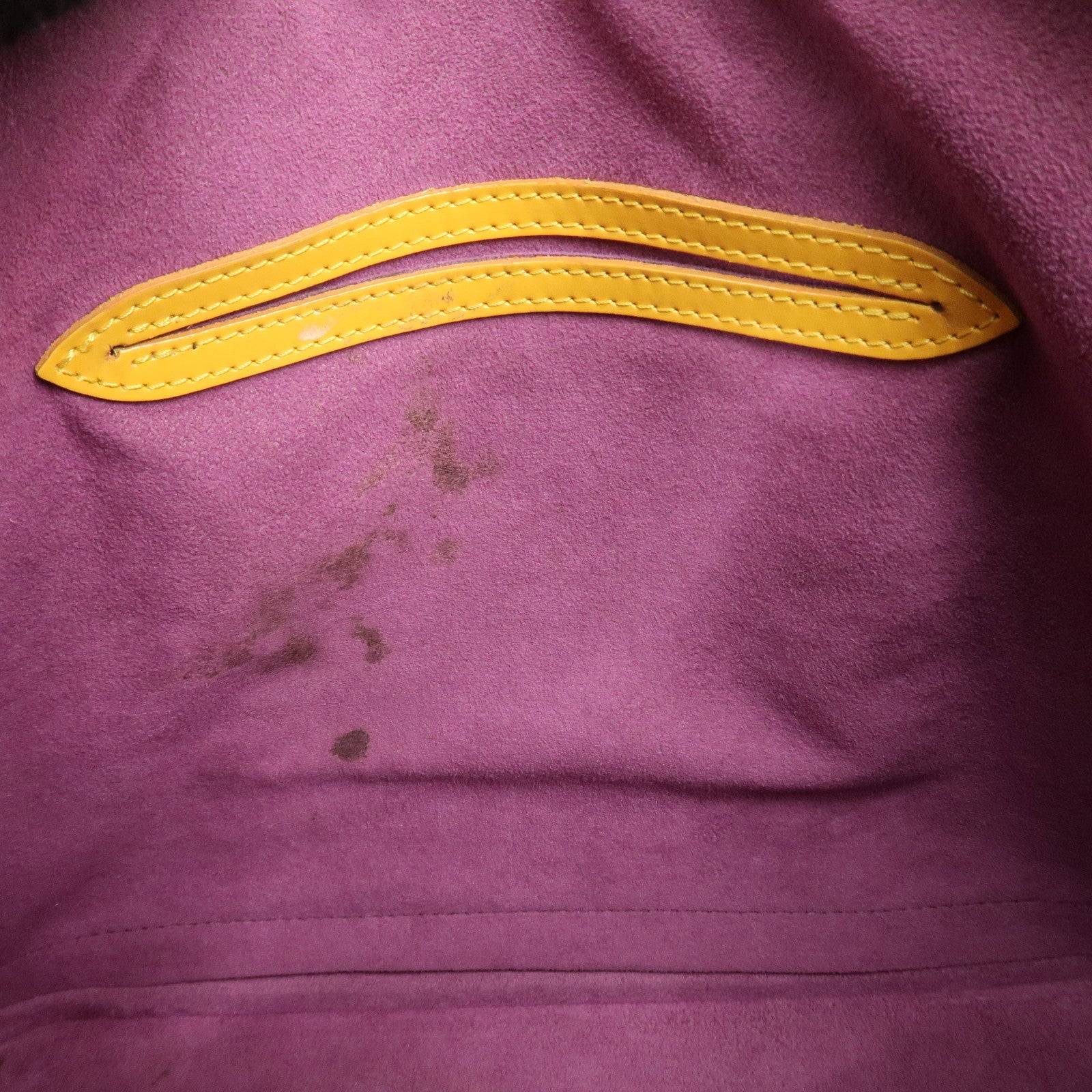 Louis Vuitton Epi Alma PM Hand Bag Tassili Yellow M52149 Used