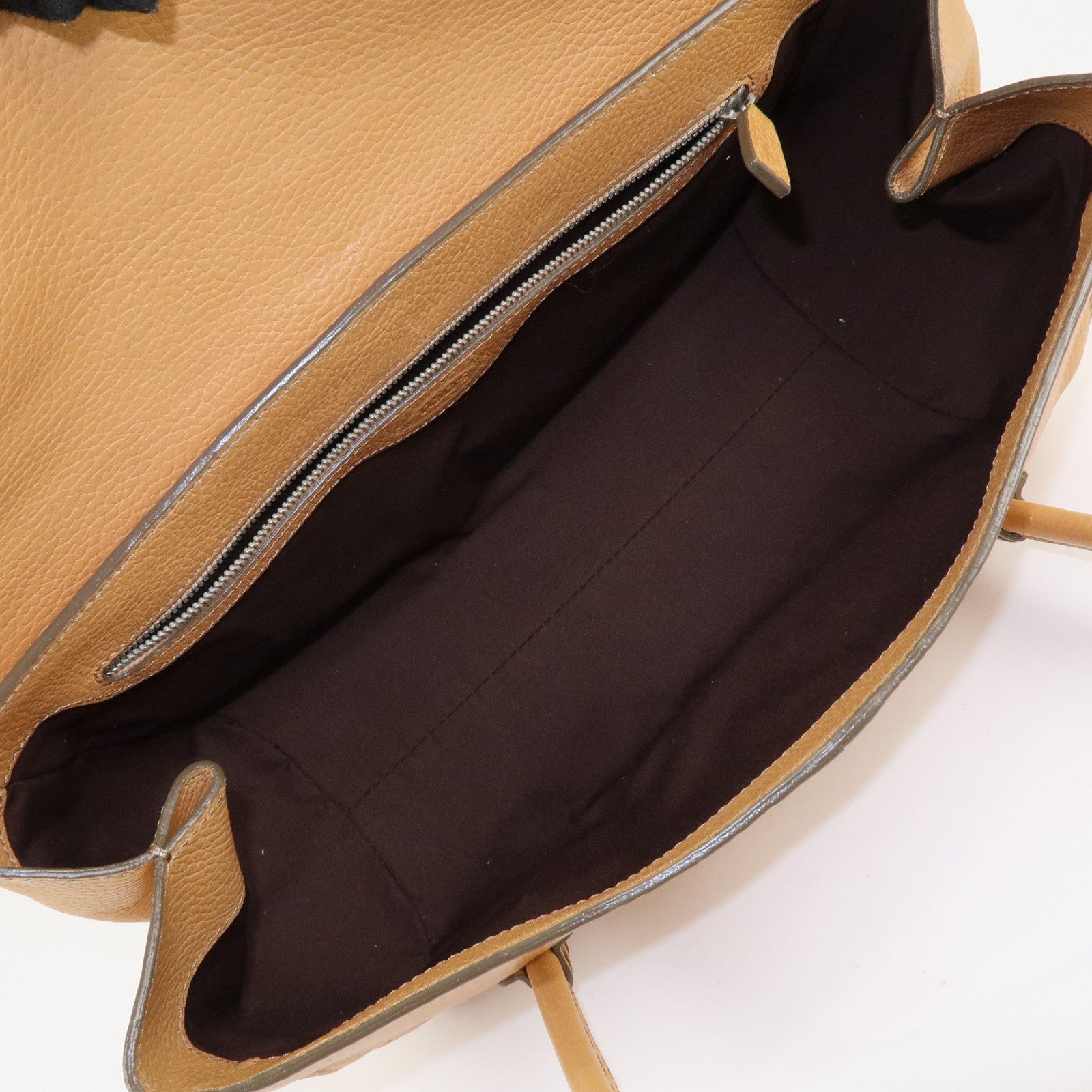 TOD’S Leather One-shoulder Bag Shoulder Bag Hand Bag Brown Used