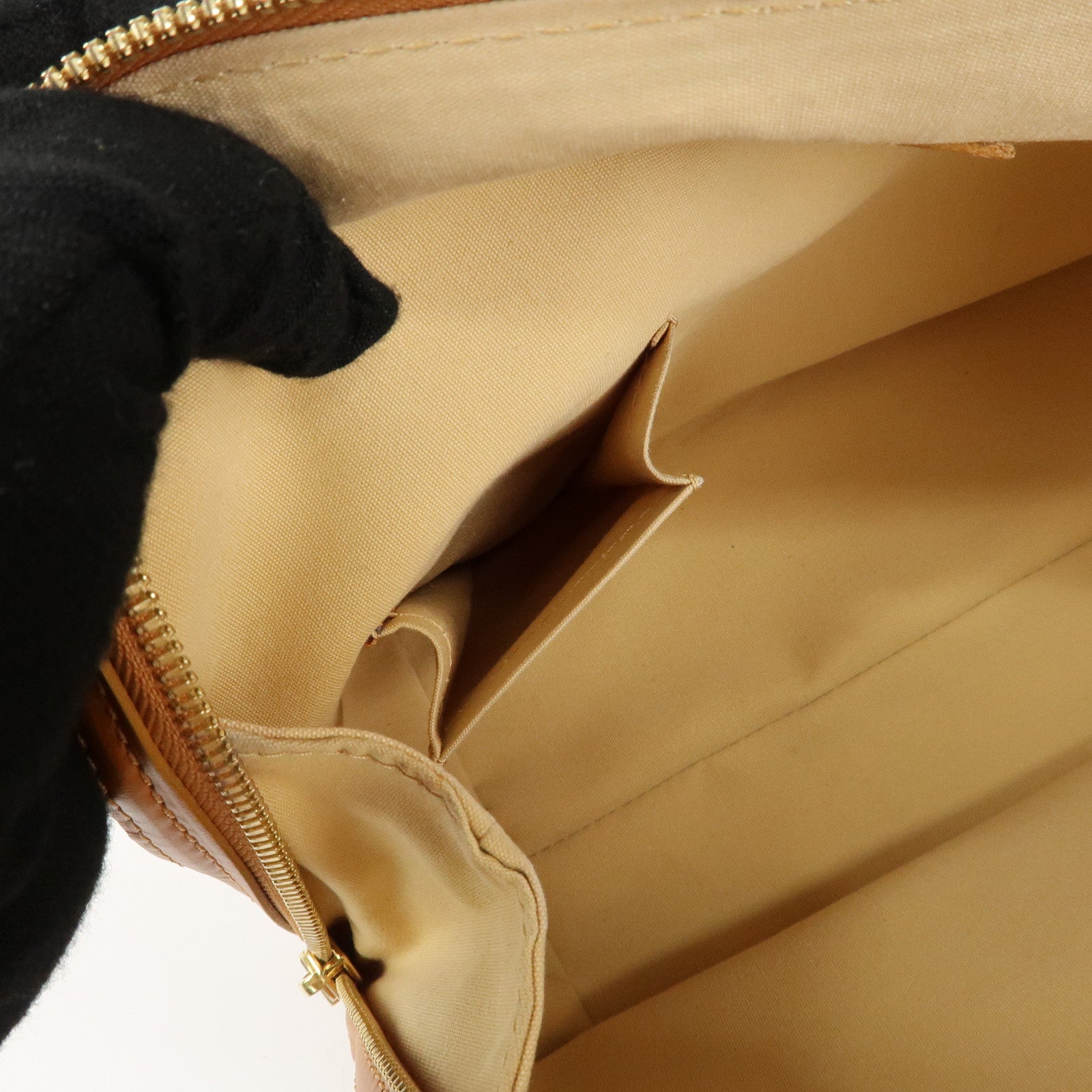 Louis Vuitton Monogram Mini Sac Mary Kate Hand Bag Beige M92508 Used