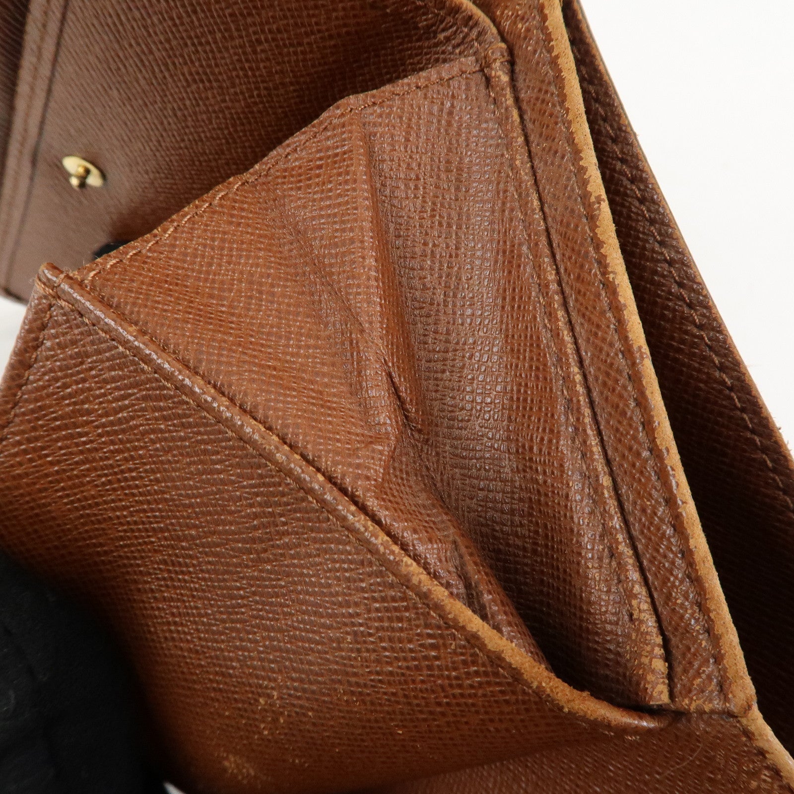 Louis Vuitton Monogram Set of 2 Bi-fold Wallet Brown M61202 Used