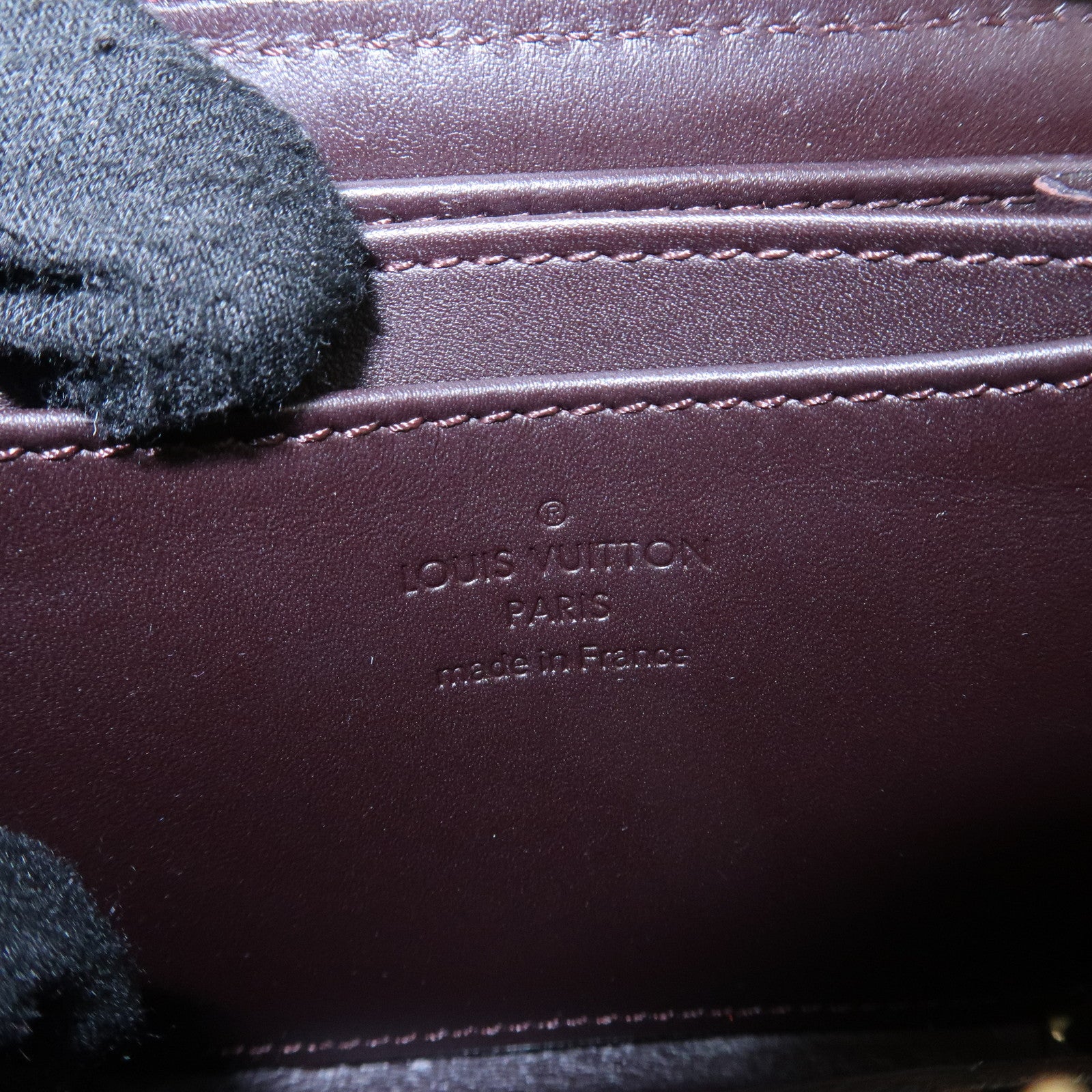 Louis Vuitton Monogram Vernis Zippy Coin Purse Amarante M93607 Used