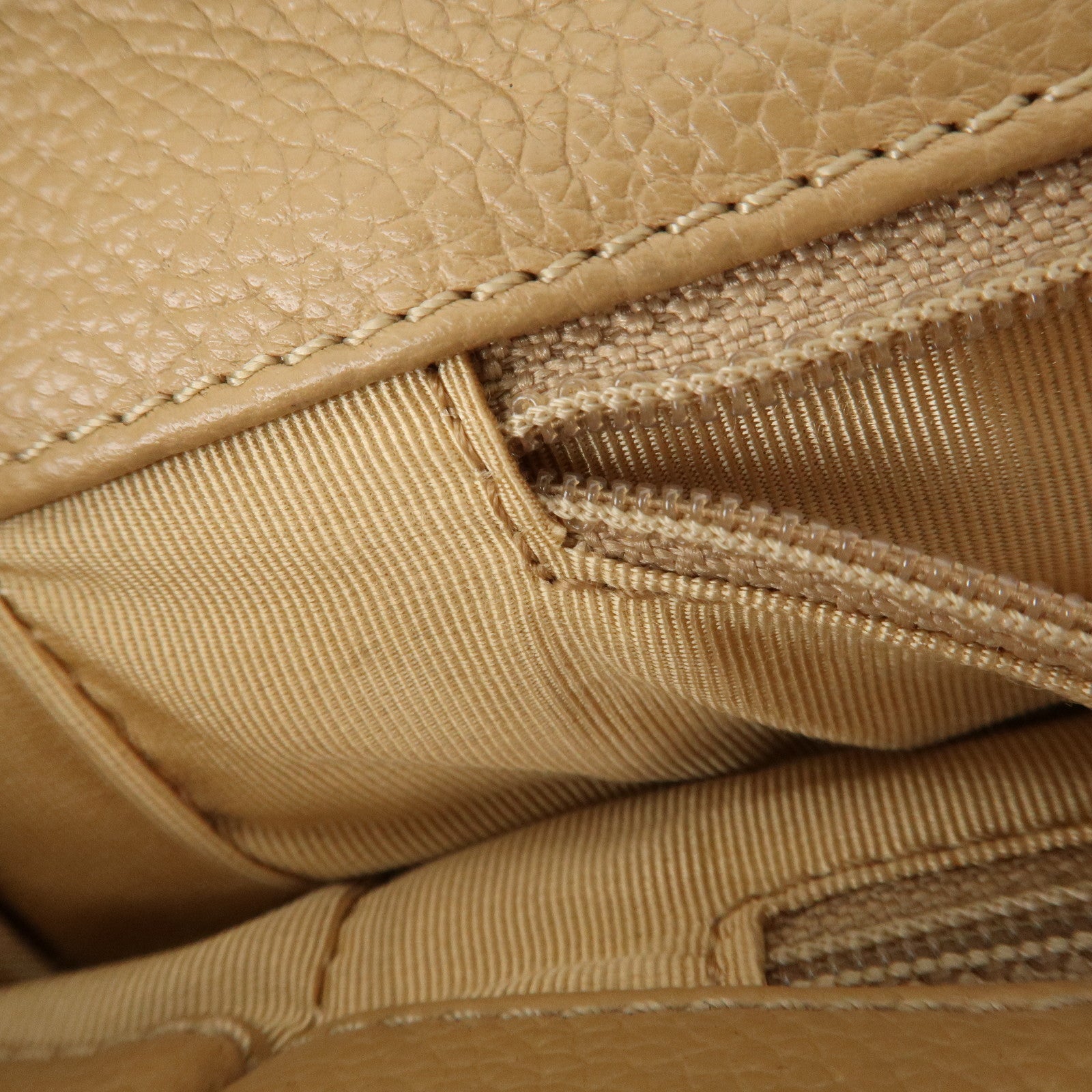 CHANEL COCO Mark Leather Executive Tote Bag Shoulder Bag Beige Used