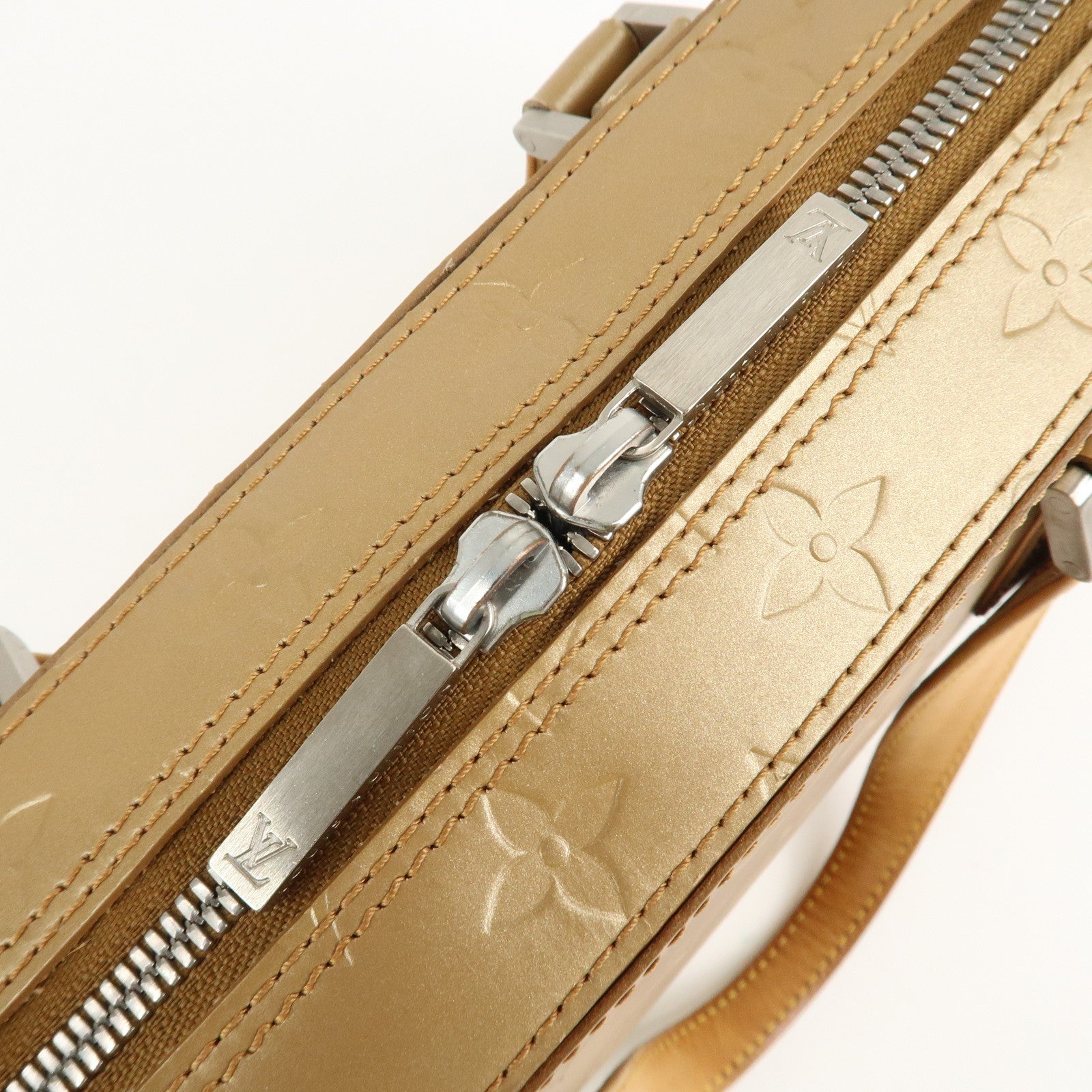 Louis Vuitton Monogram Matte Shelton Hand Bag Ambre M55177 Used