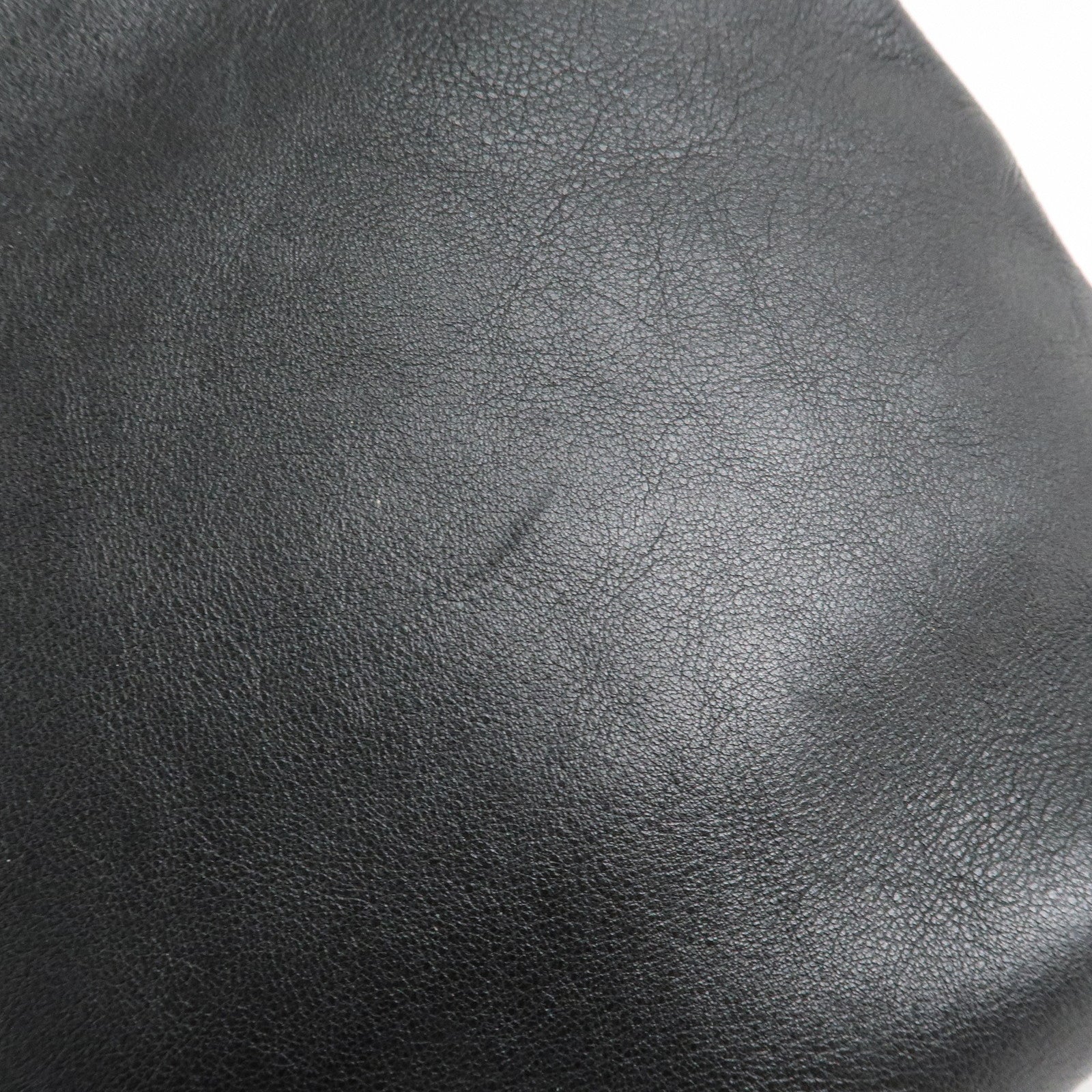 GUCCI Bamboo Leather One-Shoulder Bag Balck 001.3244.001998 Used