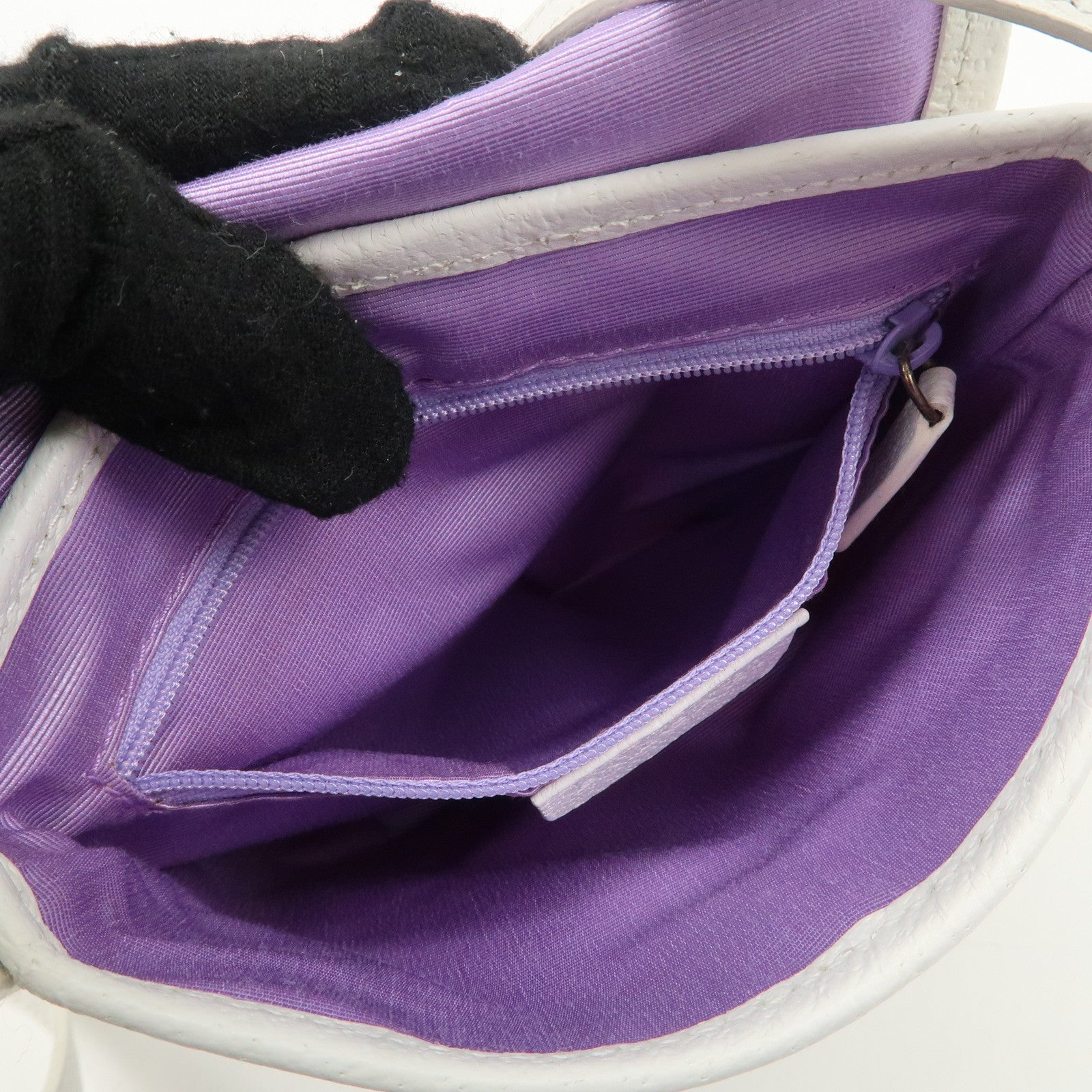 BVLGARI Logo Mania Mini Shoulder Bag Hand Bag Silver Used