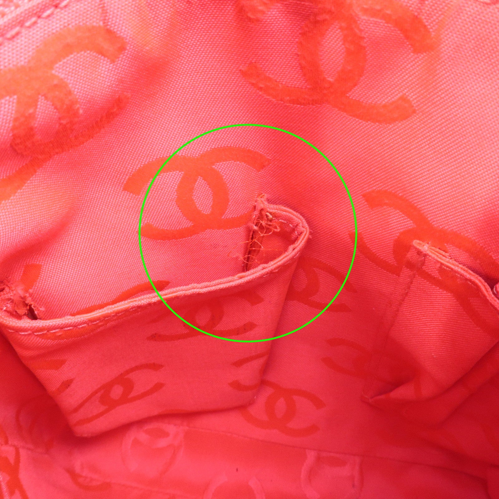 CHANEL Cambon Lamb Skin Medium Pochette Shoulder Bag A25178 Used