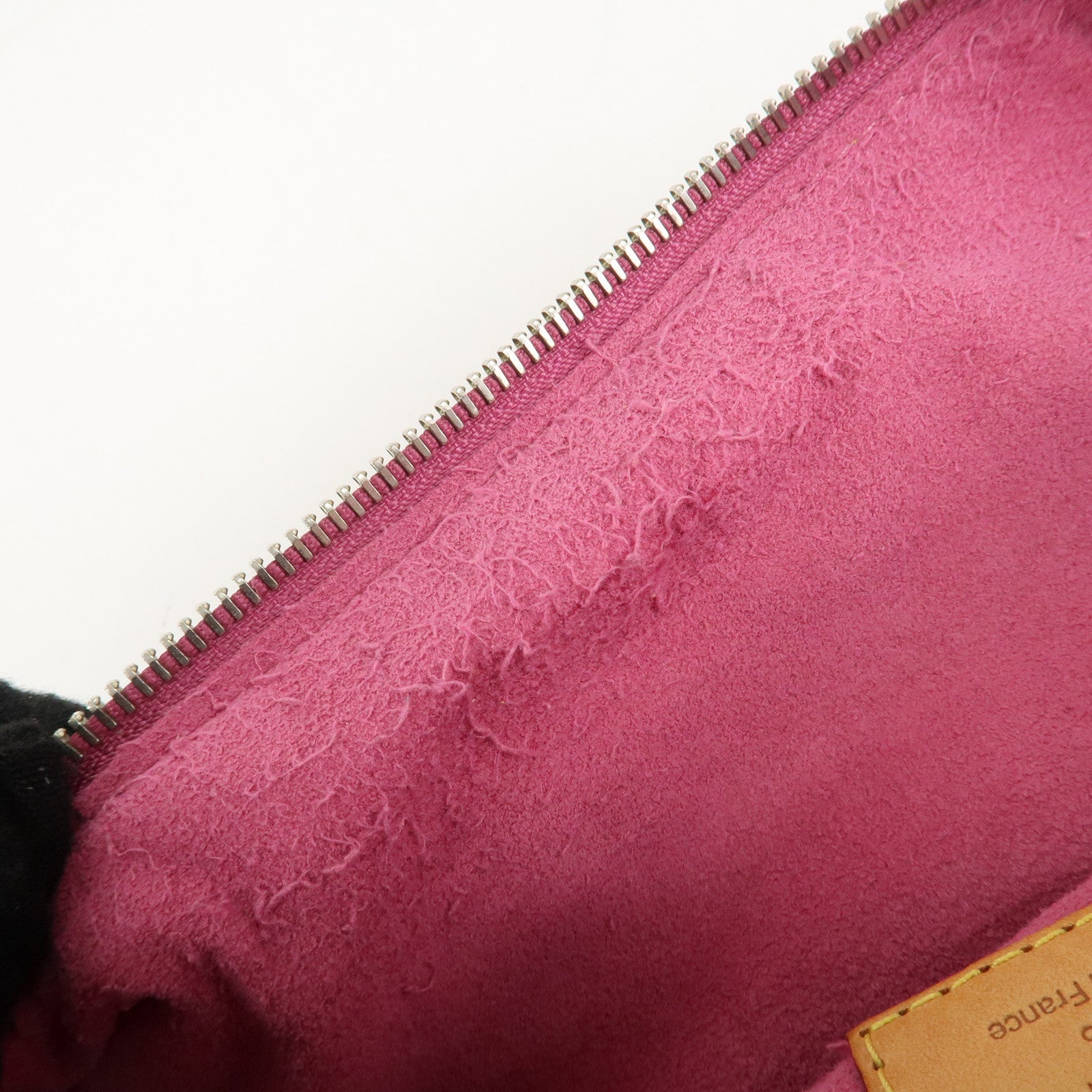 Louis Vuitton Monogram Denim Baggy PM Shoulder Bag Fuchsia M95212 Used