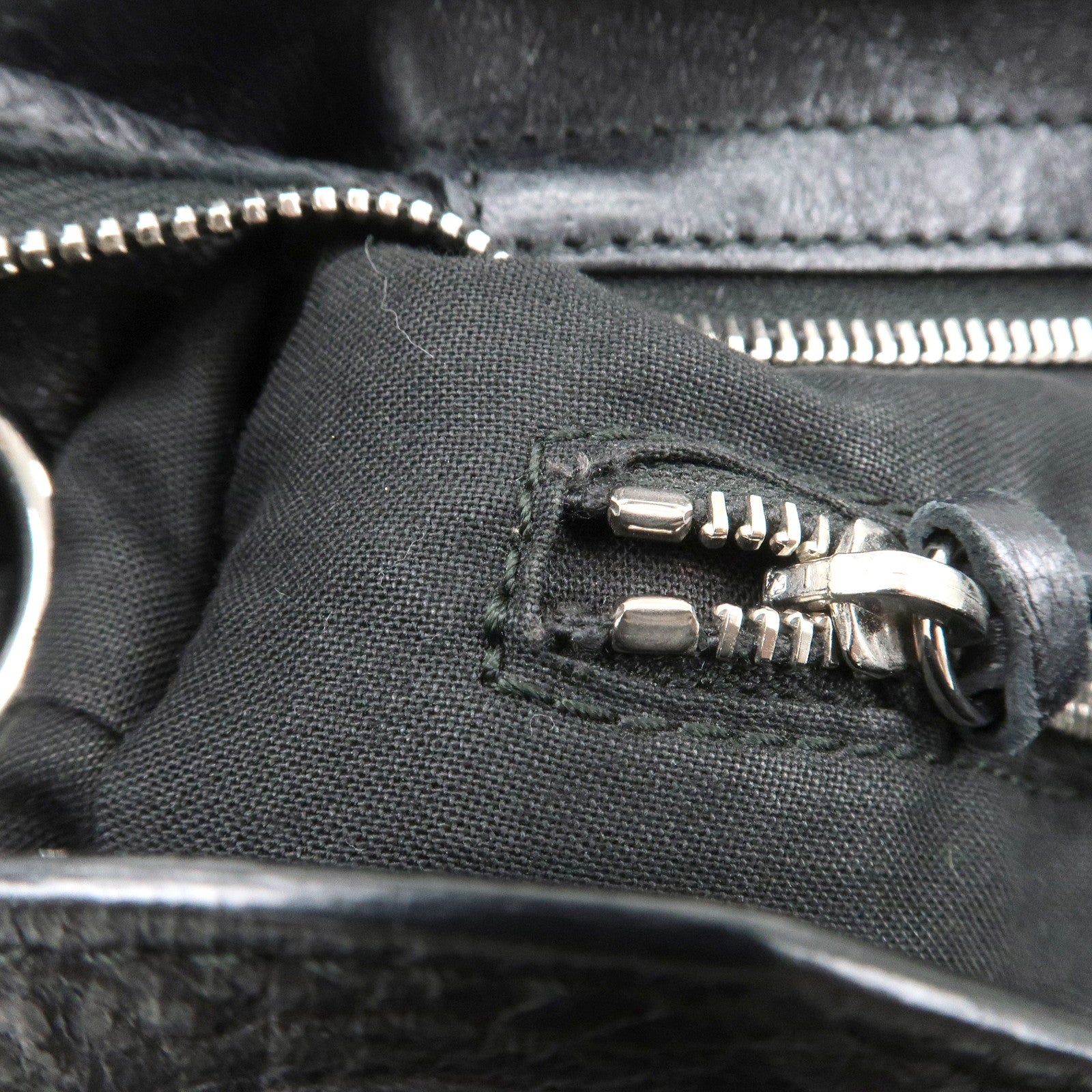 BALENCIAGA The Town Leather 2way Bag Hand Bag Black 240579 Used
