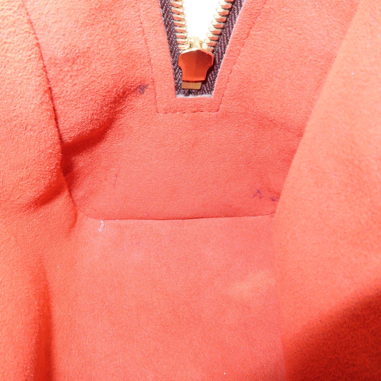 Louis Vuitton Damier Ebene Triana Hand Bag Brown N51155 Used