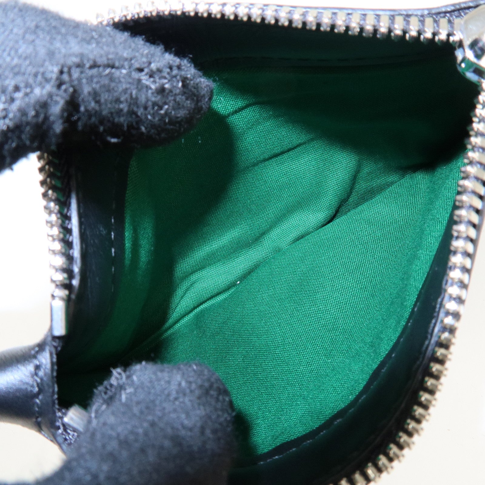 BALENCIAGA Wool Leather Navy Cabas XS Hand Bag Tote Bag 390346 Used