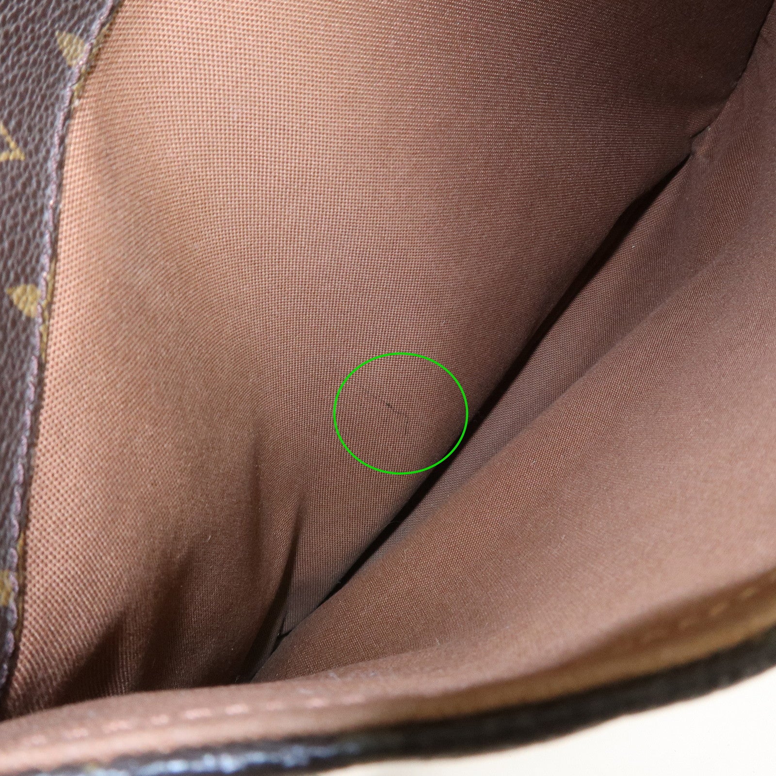 Louis Vuitton Monogram Odeon MM Shoulder Bag Brown M56389 Used