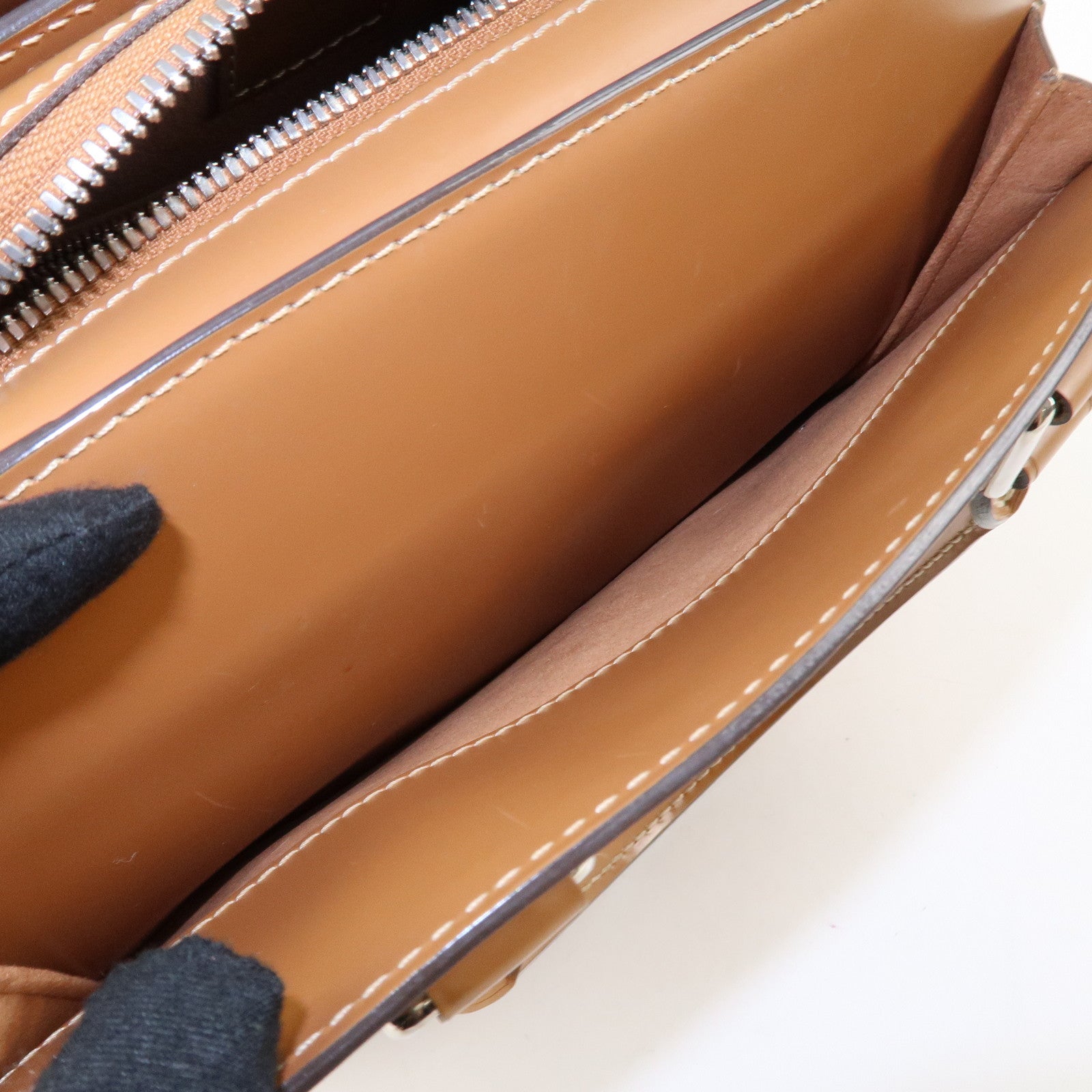 Louis Vuitton Epi Pont Neuf Hand Bag Zipang Gold M5205B Used