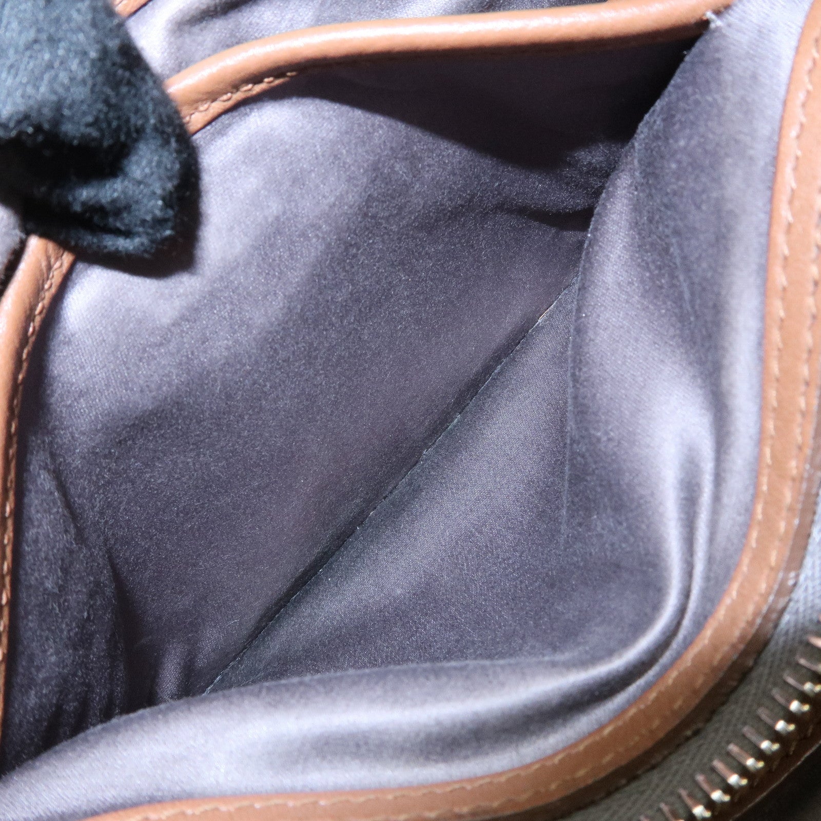 MIU MIU Leather 2WAY Bag Shoulder Bag Brown Used