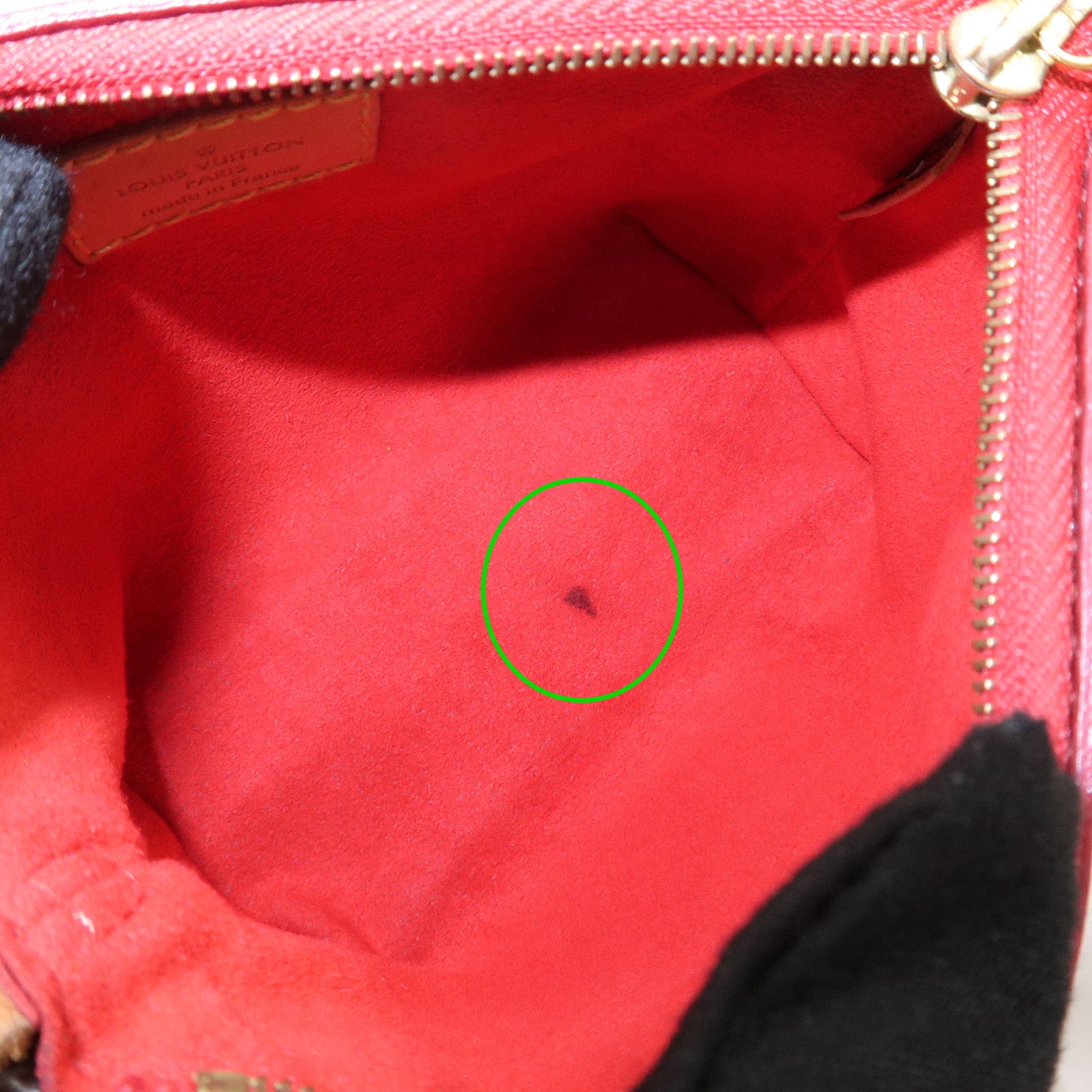 Louis Vuitton Nano Pallas Shoulder Bag Cerise M61254 Used