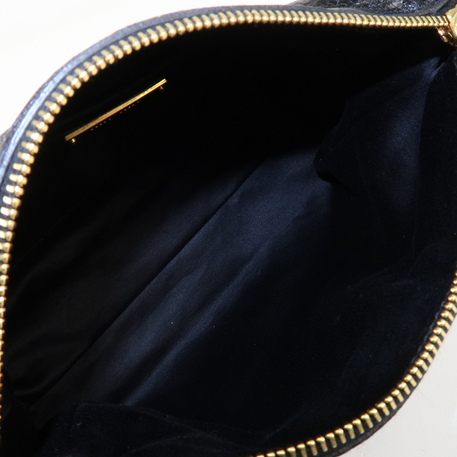 MIU MIU Leather Shoulder Bag Hand Bag Black Used