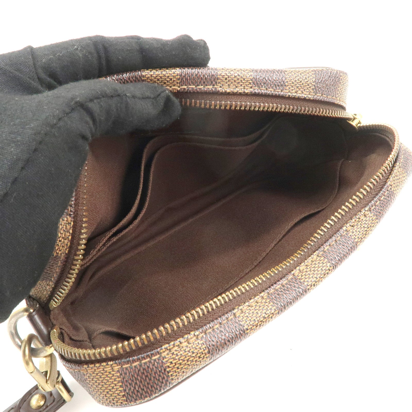 Louis Vuitton Damier Pochette Billets Macao Clutch Bag N61739 Used