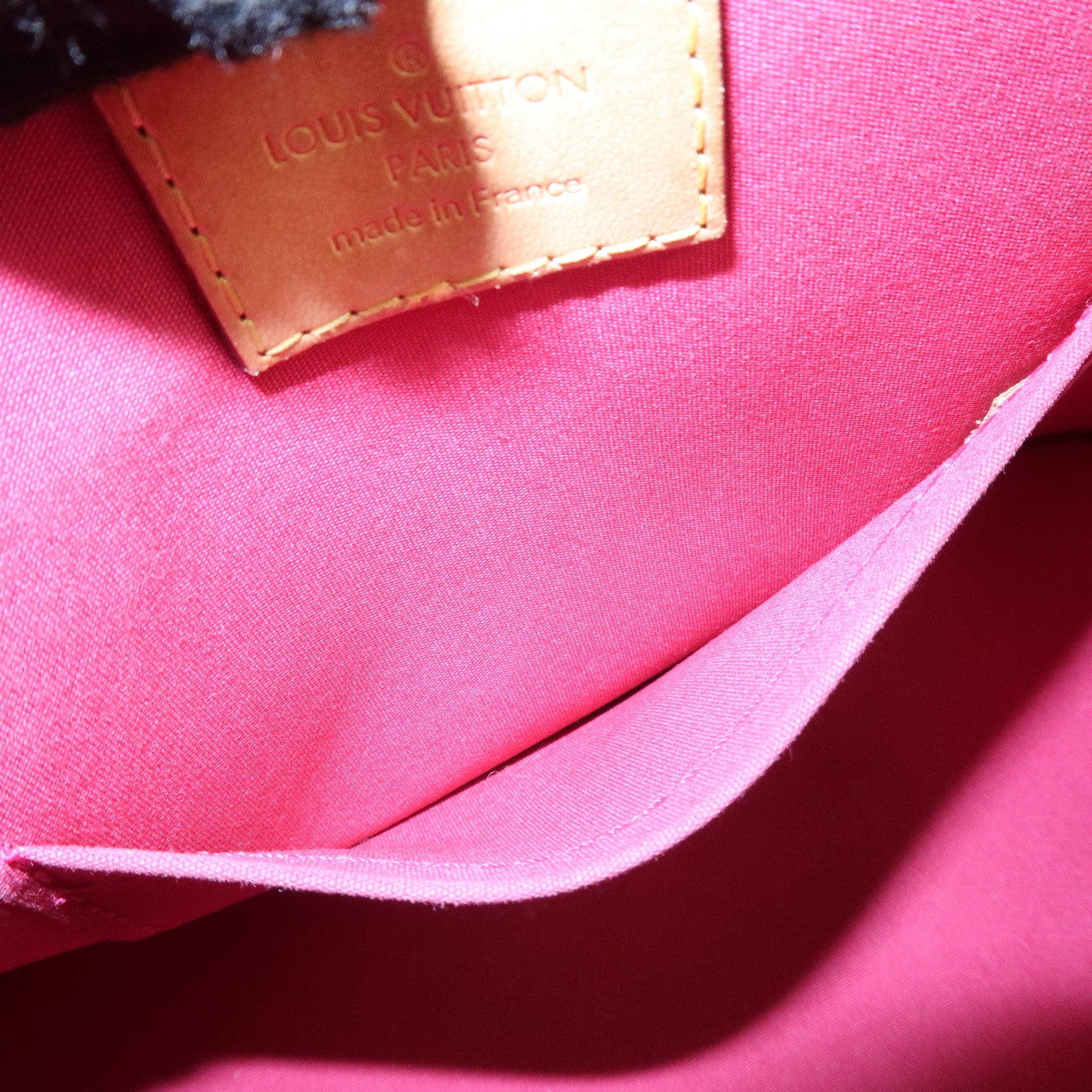 Louis Vuitton Monogram Vernis Alma BB 2Way Bag Rose Indien M91771 Used